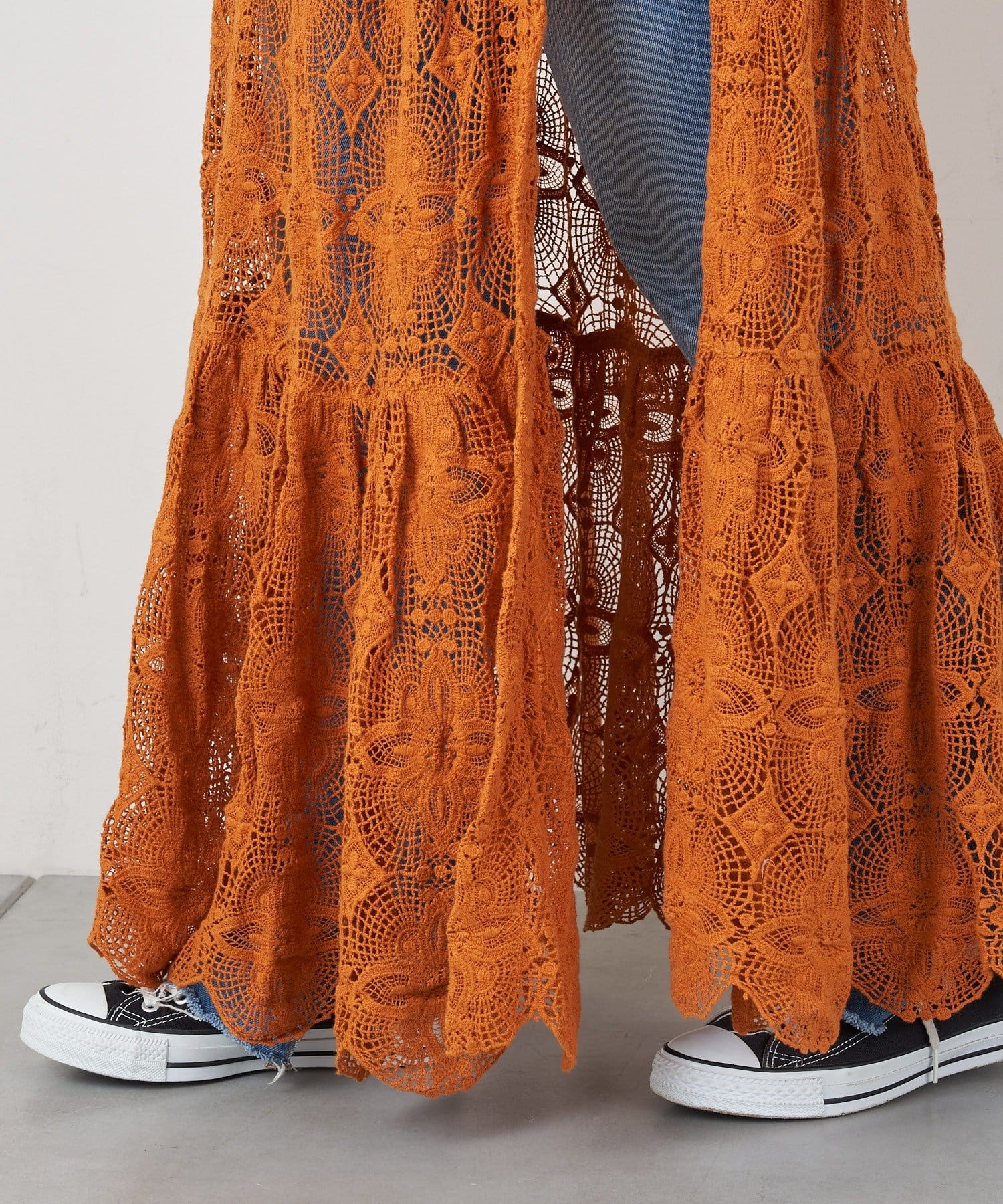 CIAOPANIC TYPY(チャオパニックティピー) 【india】ビンテージレース巻きスカート