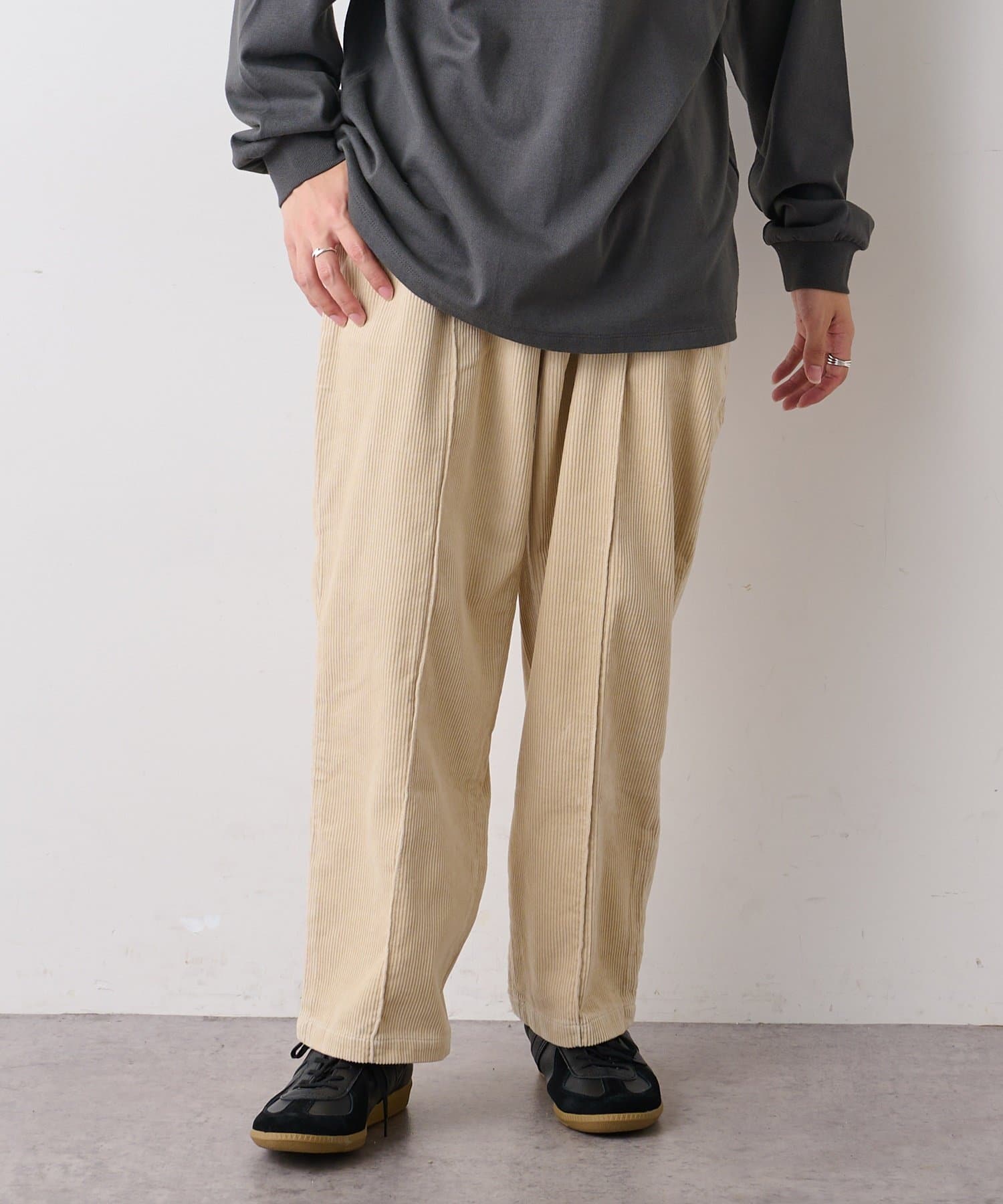 硫化染コーデュロイワイドパンツ Discoat ディスコート メンズ Pal Closet パルクローゼット パルグループ公式ファッション通販サイト