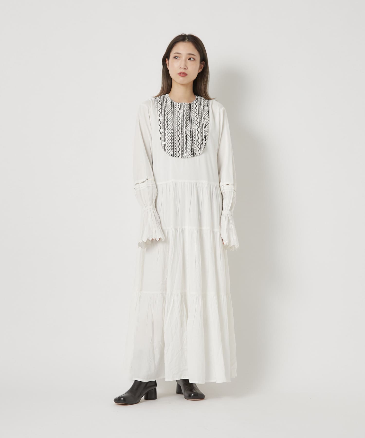 インド刺繍ヨークティアードワンピース Ciaopanic チャオパニック レディース Pal Closet パルクローゼット パルグループ公式ファッション通販サイト