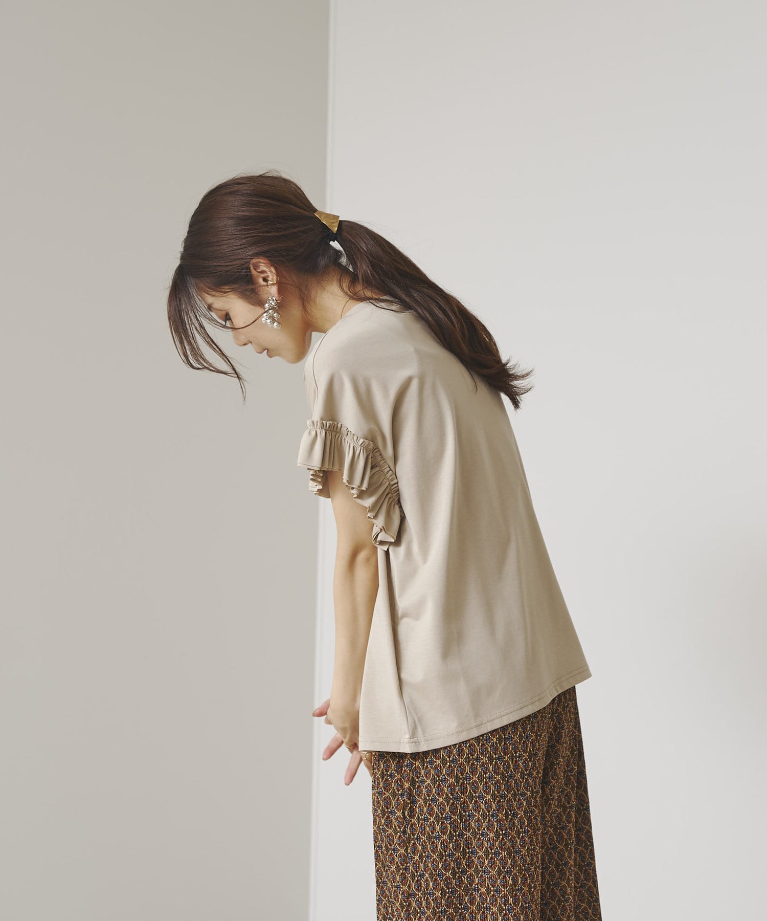 袖フリルカットソー | Chez toi(シェトワ)レディース | PAL 袖フリルカットソー | Chez toi(シェトワ)レディース | PAL