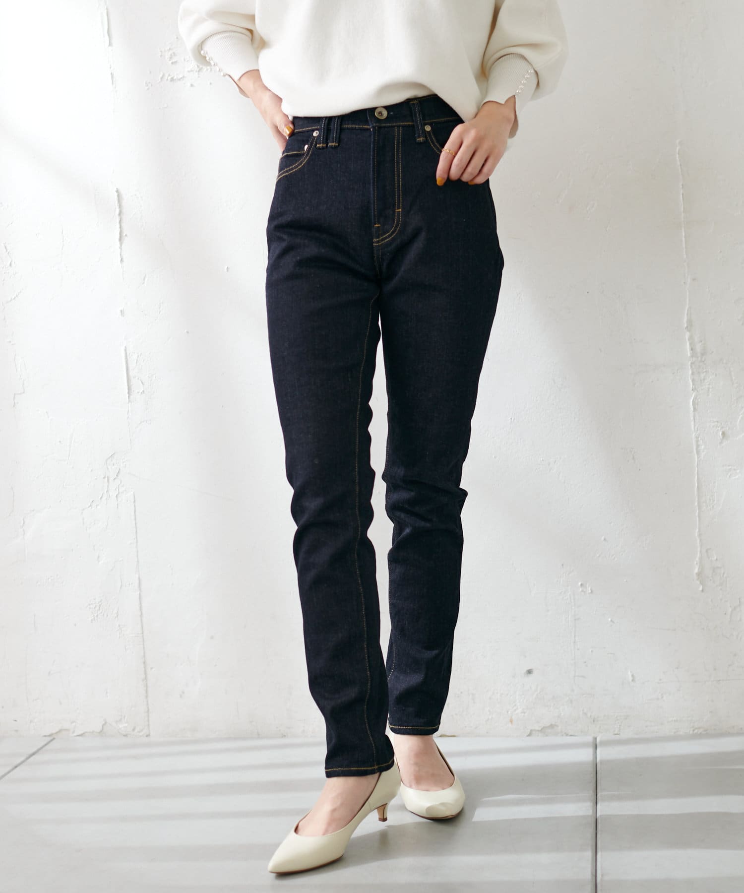 Moname モナーム Charlotte スリムテーパードデニム Collage Gallardagalante コラージュ ガリャルダガランテ レディース Pal Closet パルクローゼット パルグループ公式ファッション通販サイト