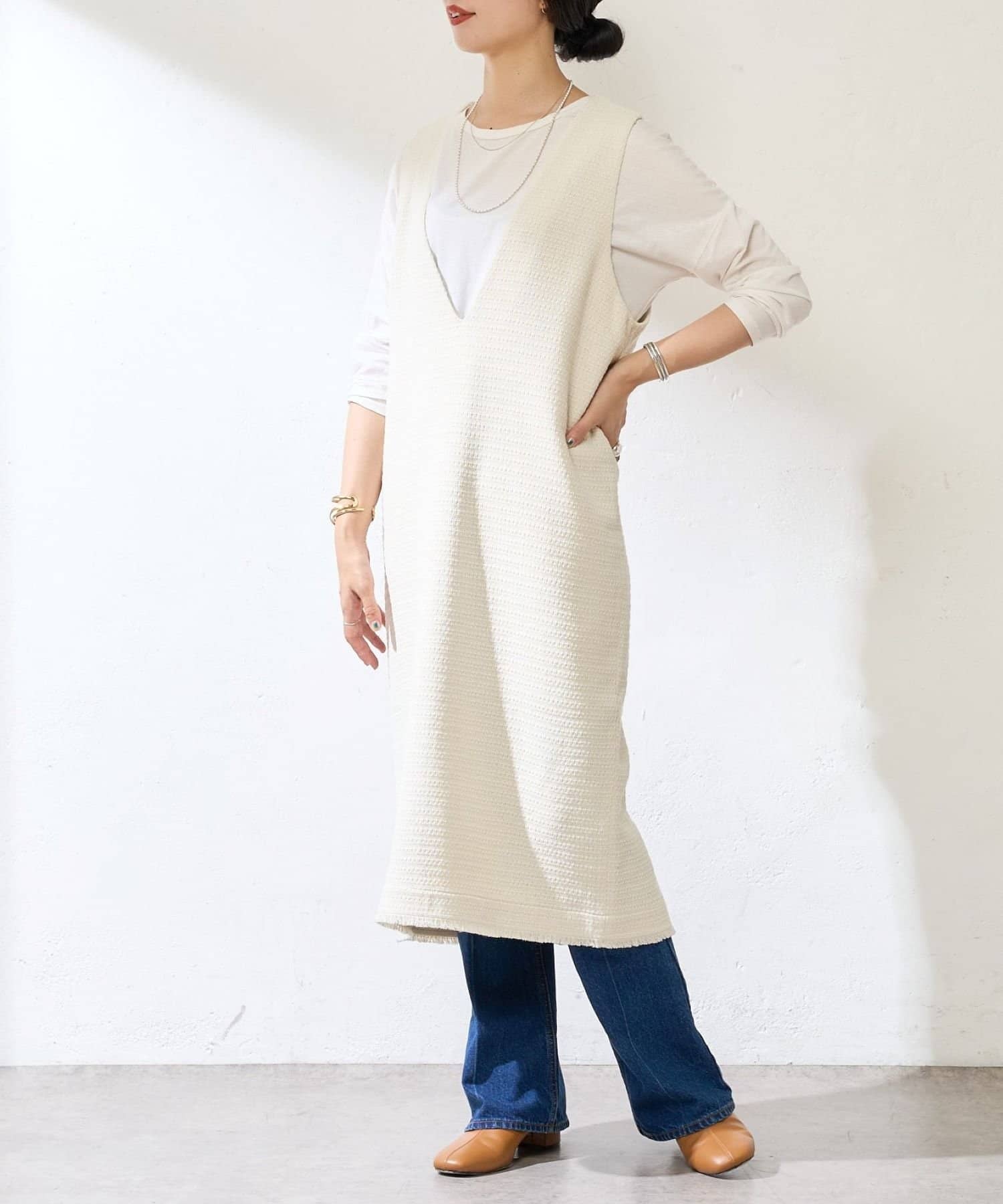 Vネックジャンパースカート Shenery シーナリー レディース Pal Closet パルクローゼット パルグループ公式ファッション通販サイト