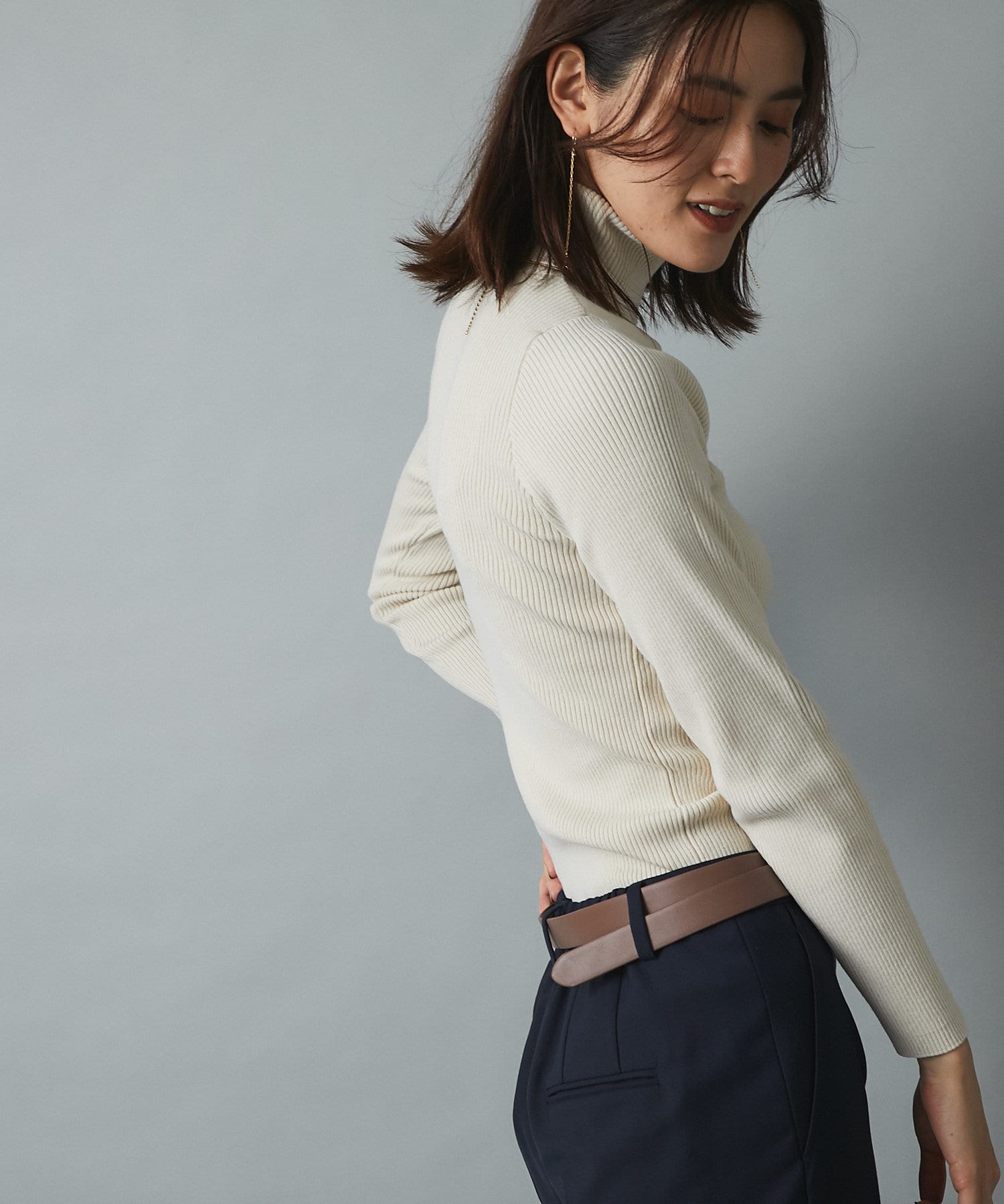 un dix cors(アンディコール) 【大人の日常着インナー】リブタートル