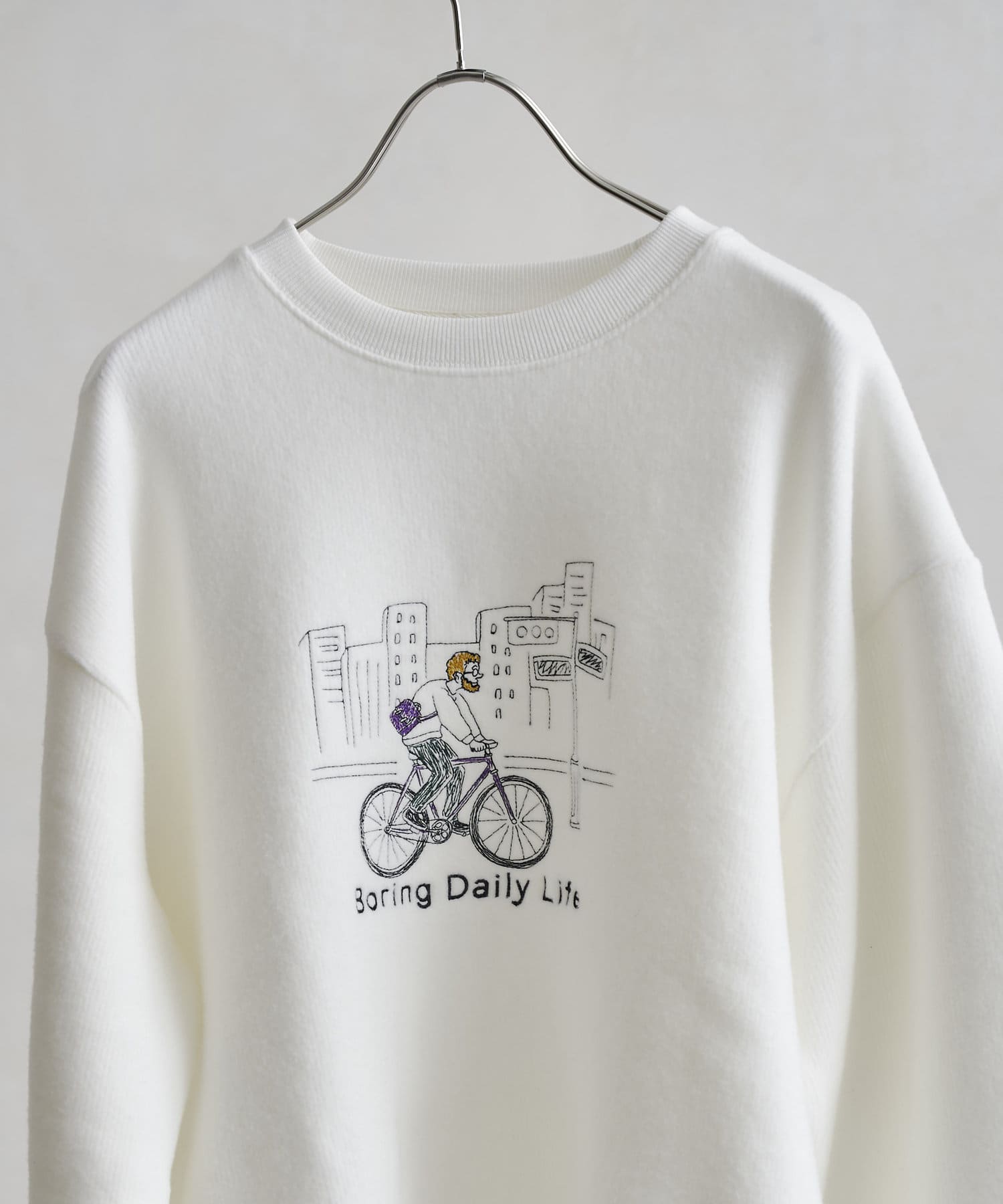 線画イラスト刺繍ニットソー Cpcm シーピーシーエム メンズ Pal Closet パルクローゼット パルグループ公式ファッション通販サイト