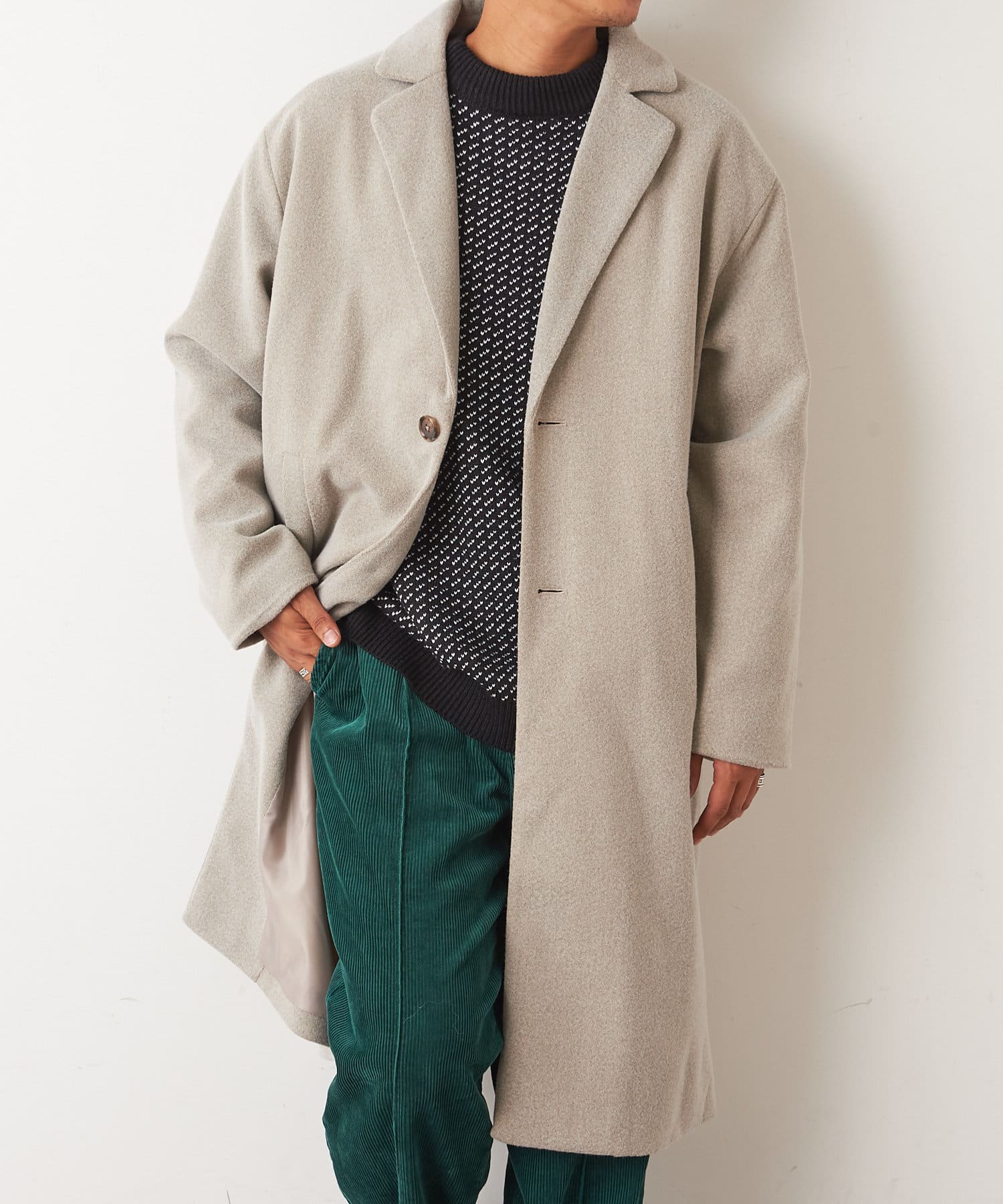 オーバーサイズチェスターコート Discoat ディスコート メンズ Pal Closet パルクローゼット パルグループ公式ファッション 通販サイト