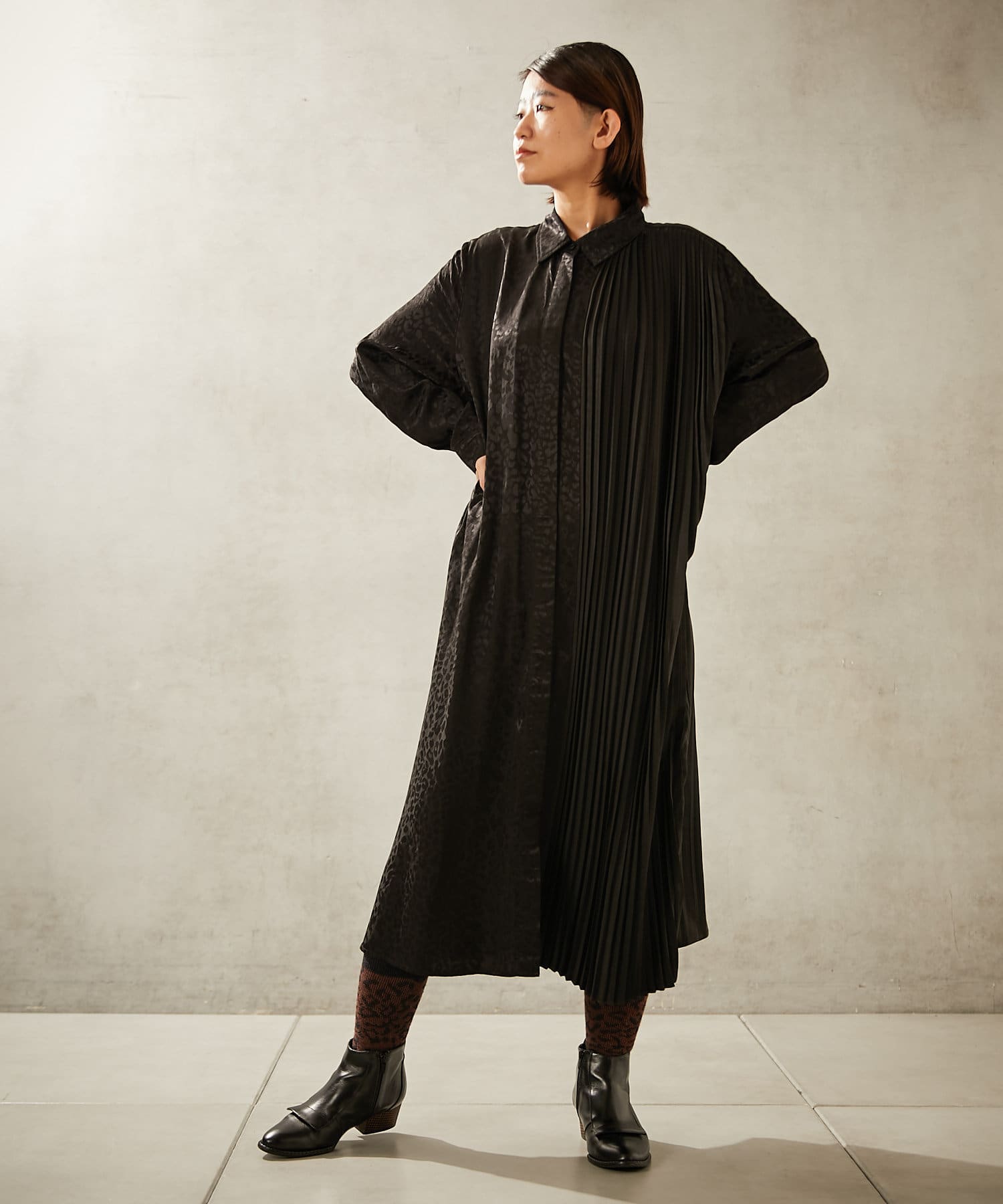 Sum1 Style スミ スタイル ヒョウ柄ハーフプリーツワンピース Ear Papillonner イア パピヨネ レディース Pal Closet パルクローゼット パルグループ公式ファッション通販サイト Sum1 Style スミ スタイル ヒョウ柄ハーフプリーツワンピース Ear Papillonner イア パピヨネ レディース Pal Closet パルクローゼット パルグループ公式ファッション通販サイト