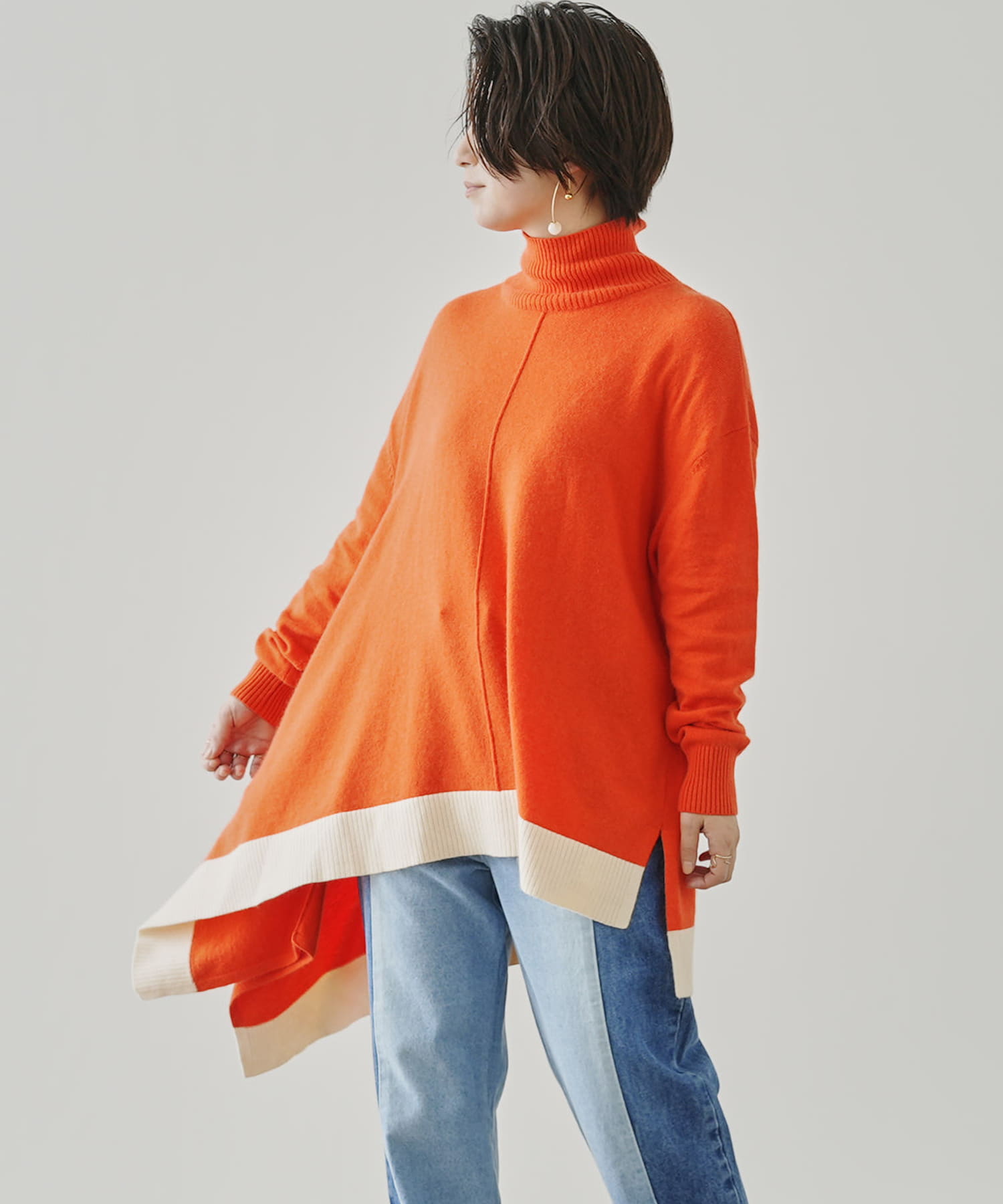アシメアンゴラニット Jena Espace Merveilleux ジェナ エスパスメルヴェイユ レディース Pal Closet パルクローゼット パルグループ公式ファッション通販サイト