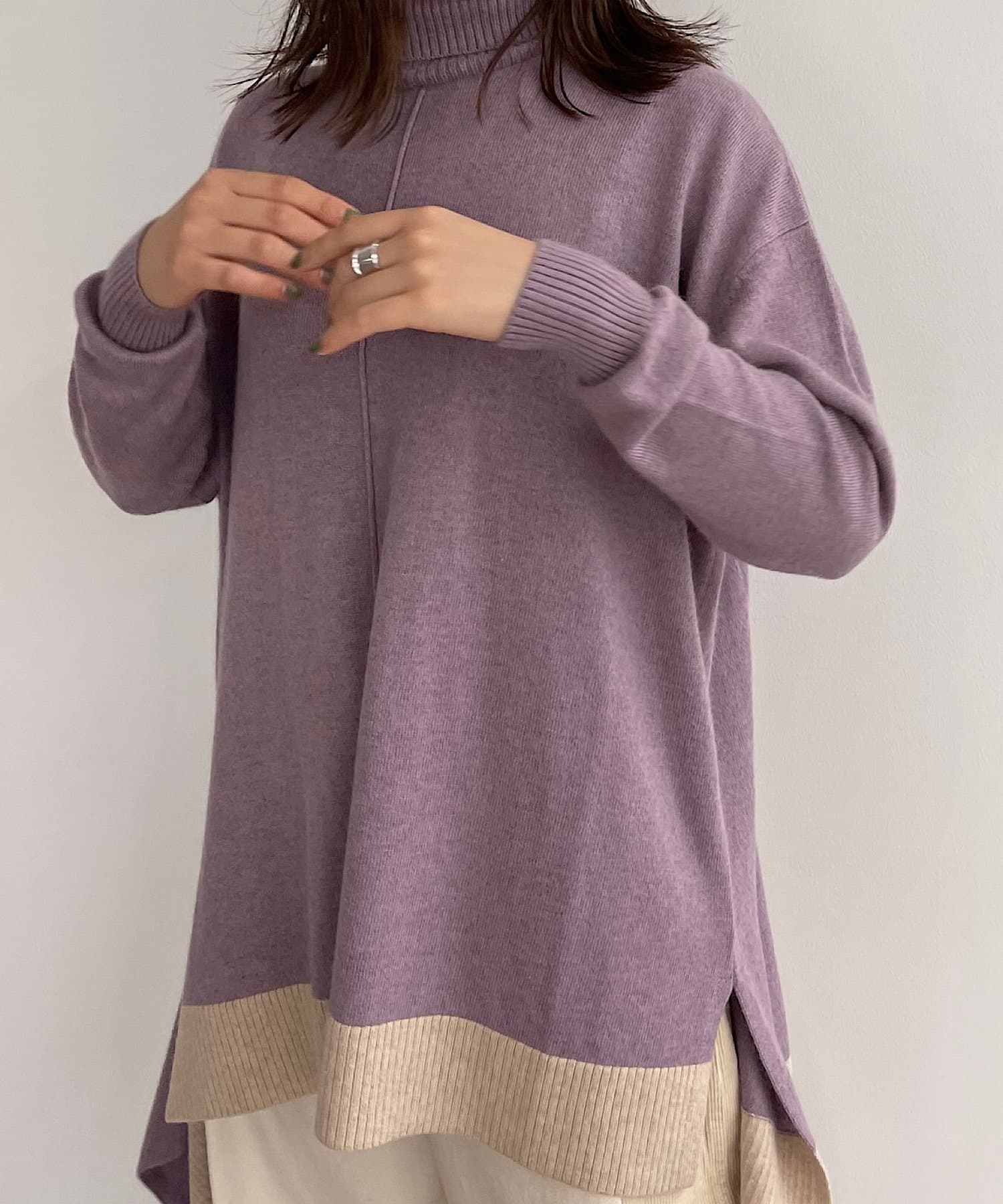 アシメアンゴラニット Jena Espace Merveilleux ジェナ エスパスメルヴェイユ レディース Pal Closet パルクローゼット パルグループ公式ファッション通販サイト