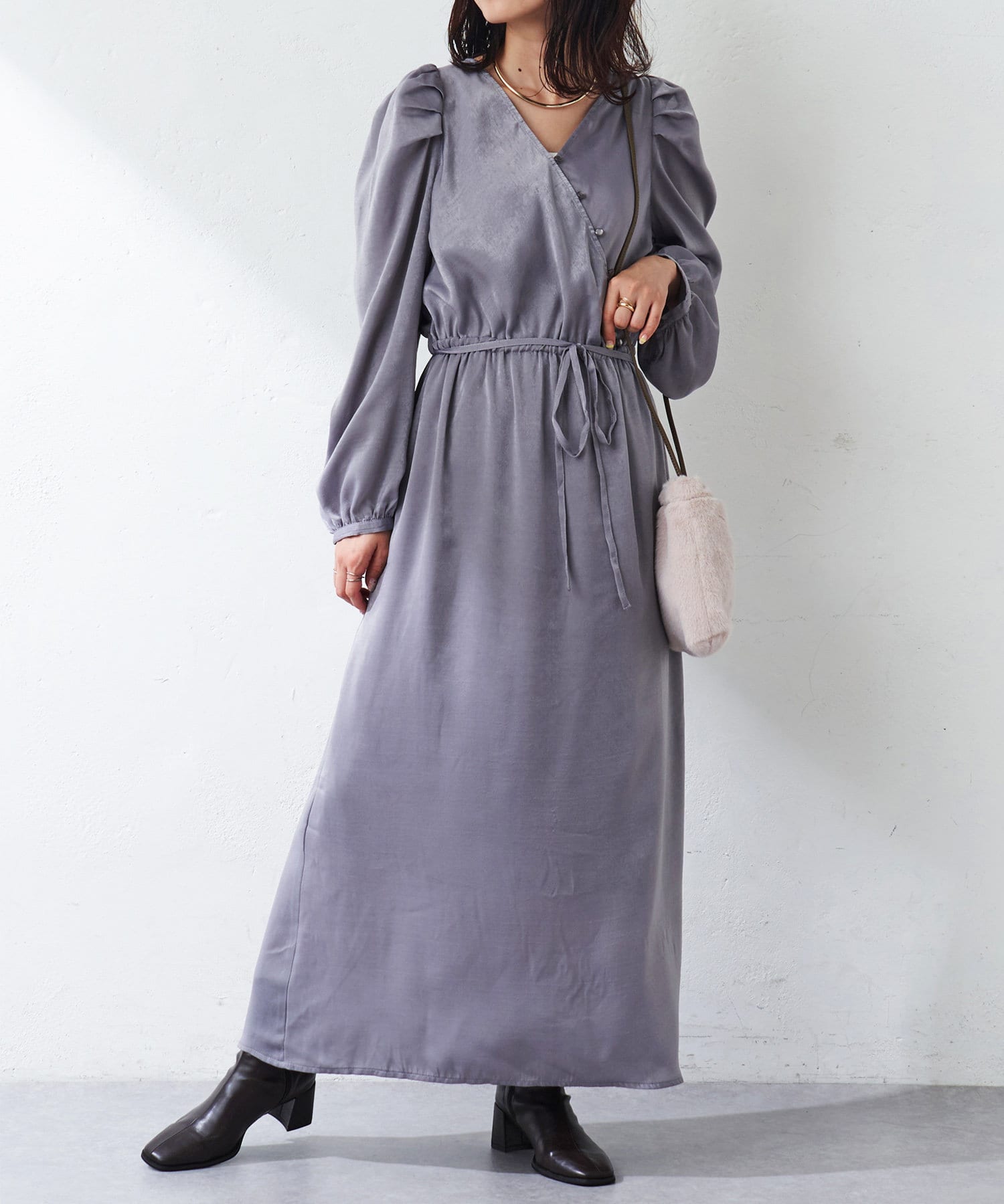 Web限定 カシュクールワンピース Discoat ディスコート レディース Pal Closet パルクローゼット パルグループ公式ファッション通販サイト