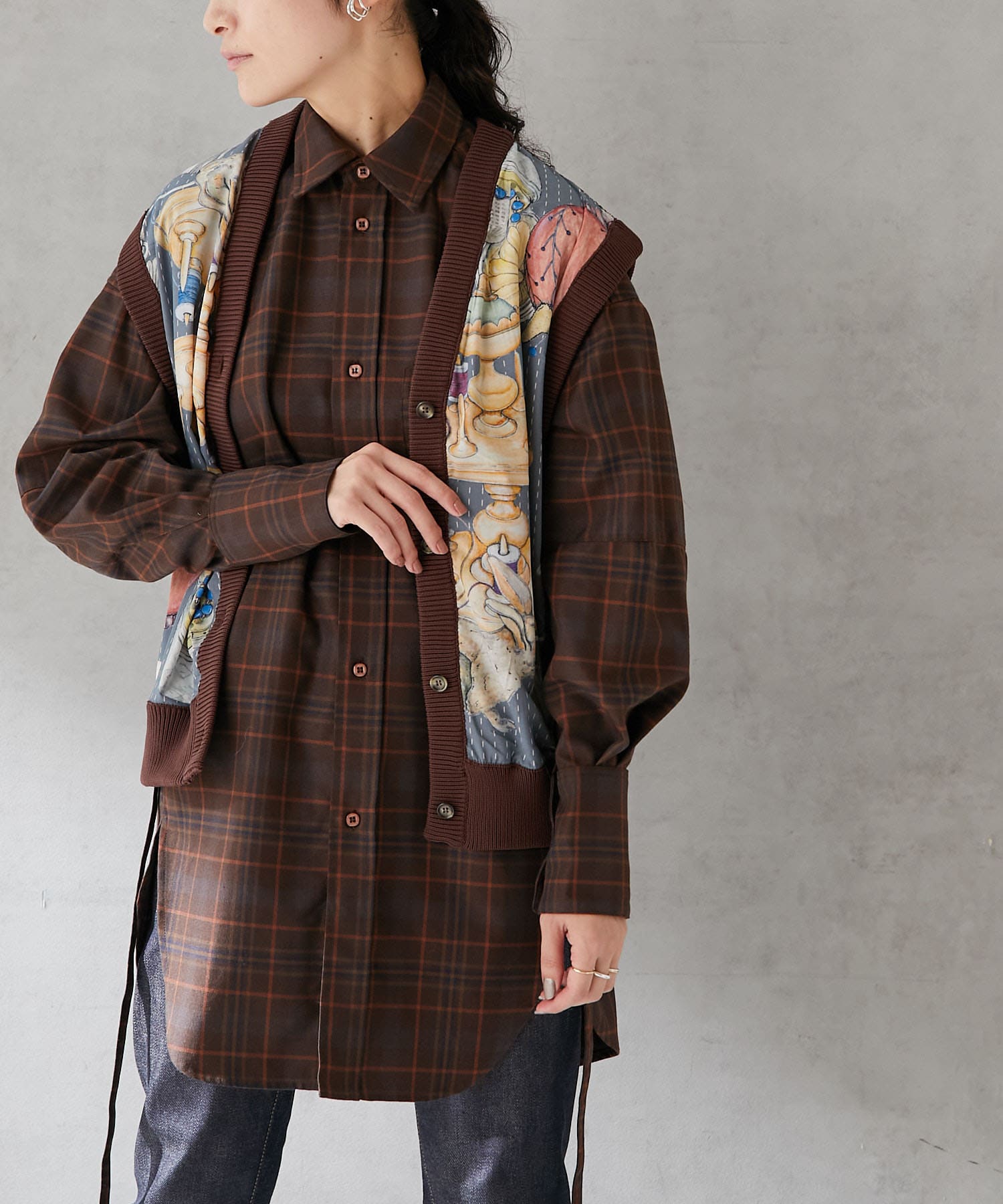 Swash スウォッシュ 別注柄ベスト Ear Papillonner イア パピヨネ レディース Pal Closet パルクローゼット パルグループ公式ファッション通販サイト