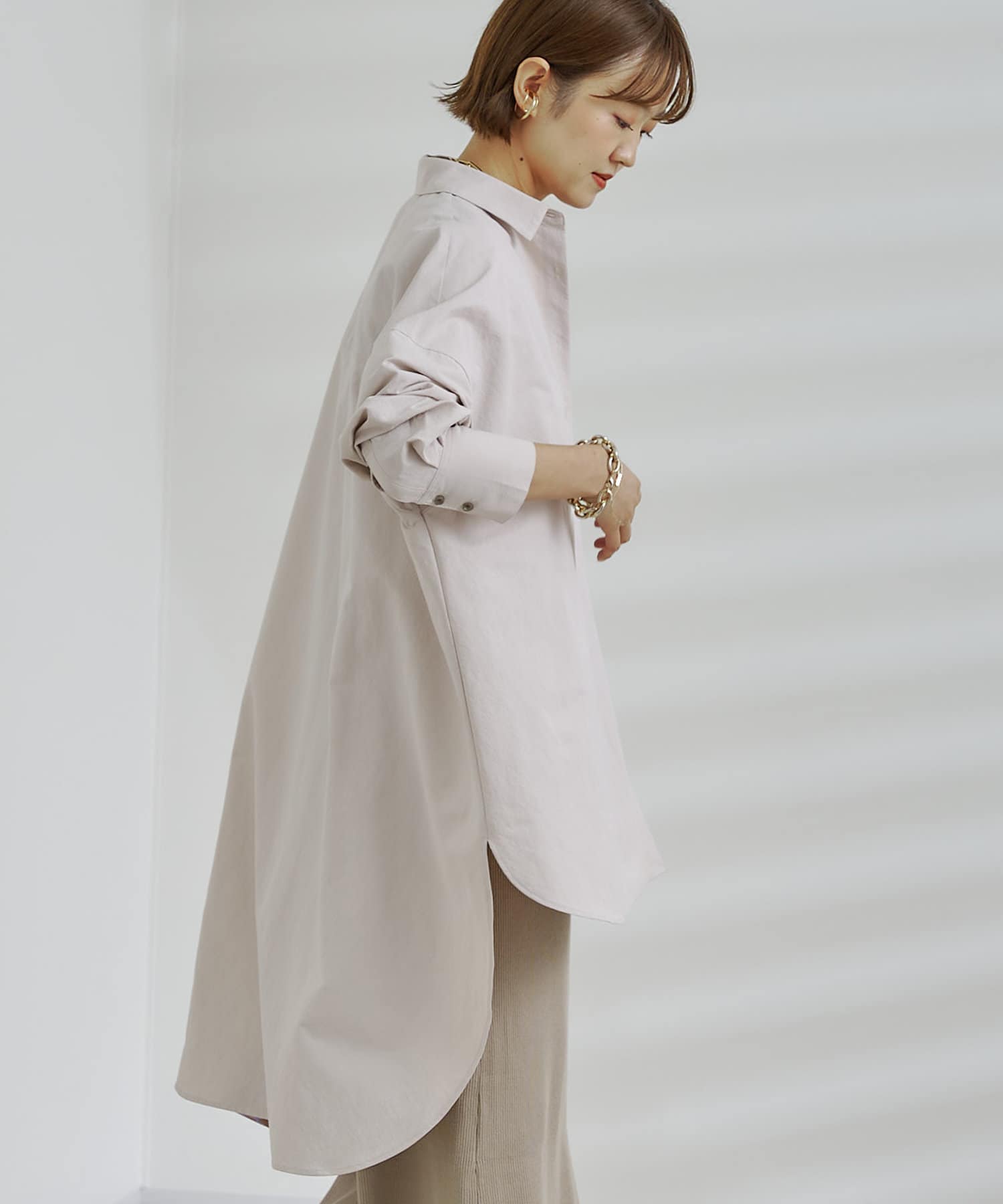 バックロングオーバーシャツ Doudou ドゥドゥ レディース Pal Closet パルクローゼット パルグループ公式ファッション通販サイト