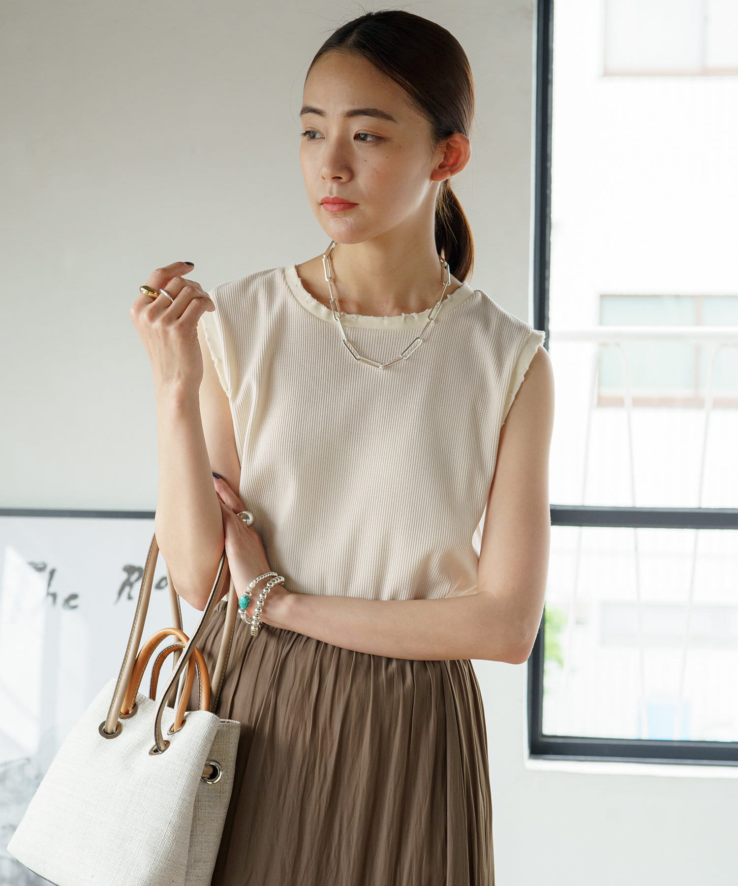 Loungedress ダメージワッフルカットソー Outlet アウトレット レディース Pal Closet パルクローゼット パルグループ公式ファッション通販サイト