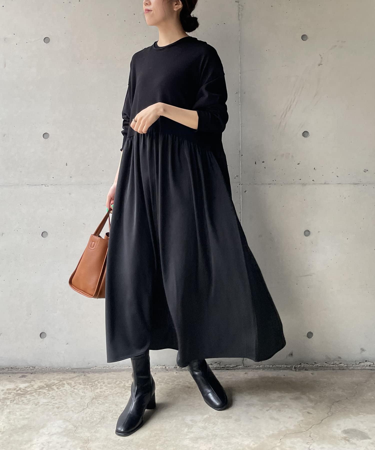 Web限定 グリーン ギャザースカートドッキングワンピース Capricieux Le Mage カプリシュレマージュ レディース Pal Closet パルクローゼット パルグループ公式ファッション通販サイト