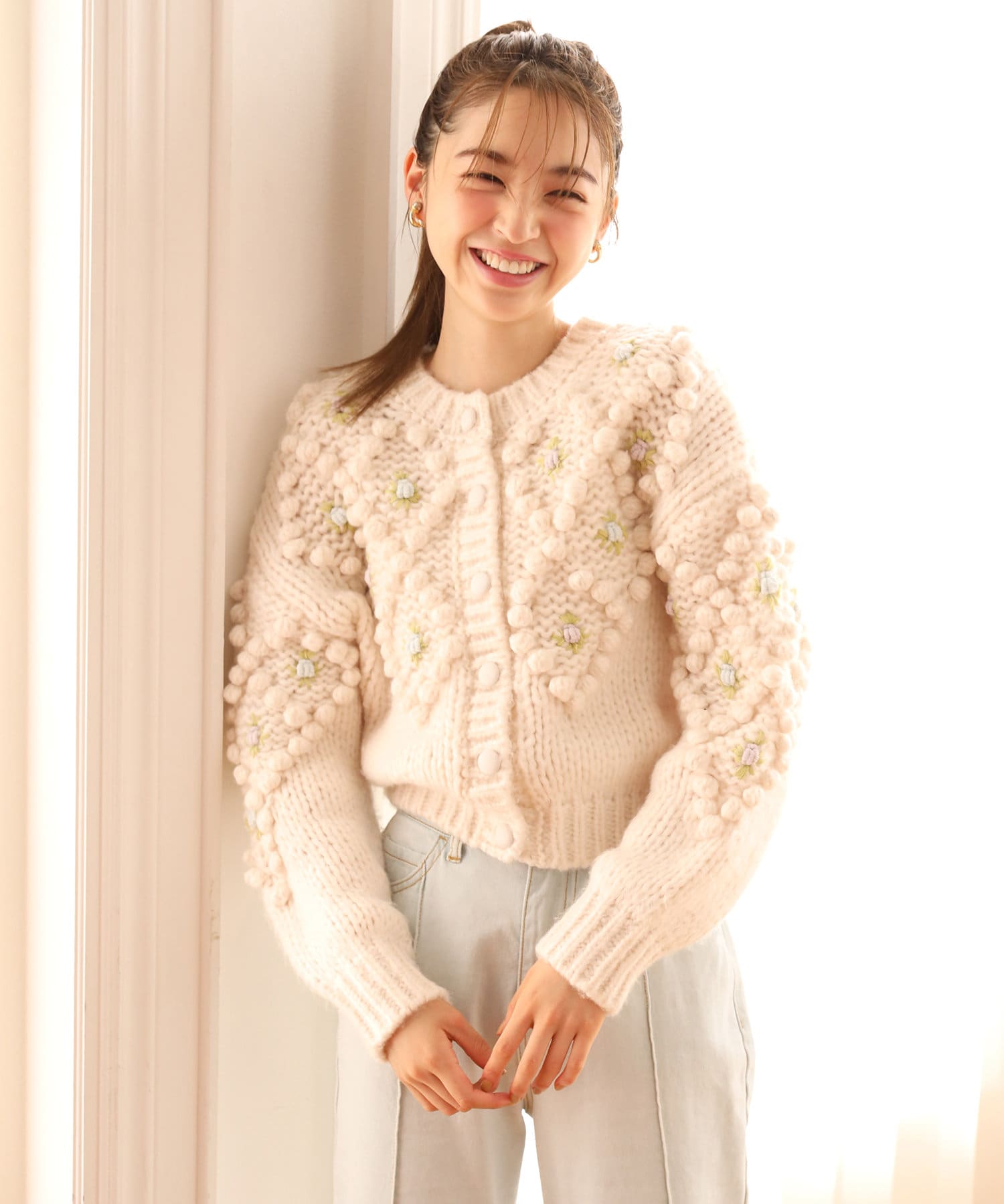 世界一かわいい刺しゅうカーディガン One After Another Nice Claup ワンアフターアナザー ナイスクラップ レディース Pal Closet パルクローゼット パルグループ公式ファッション通販サイト