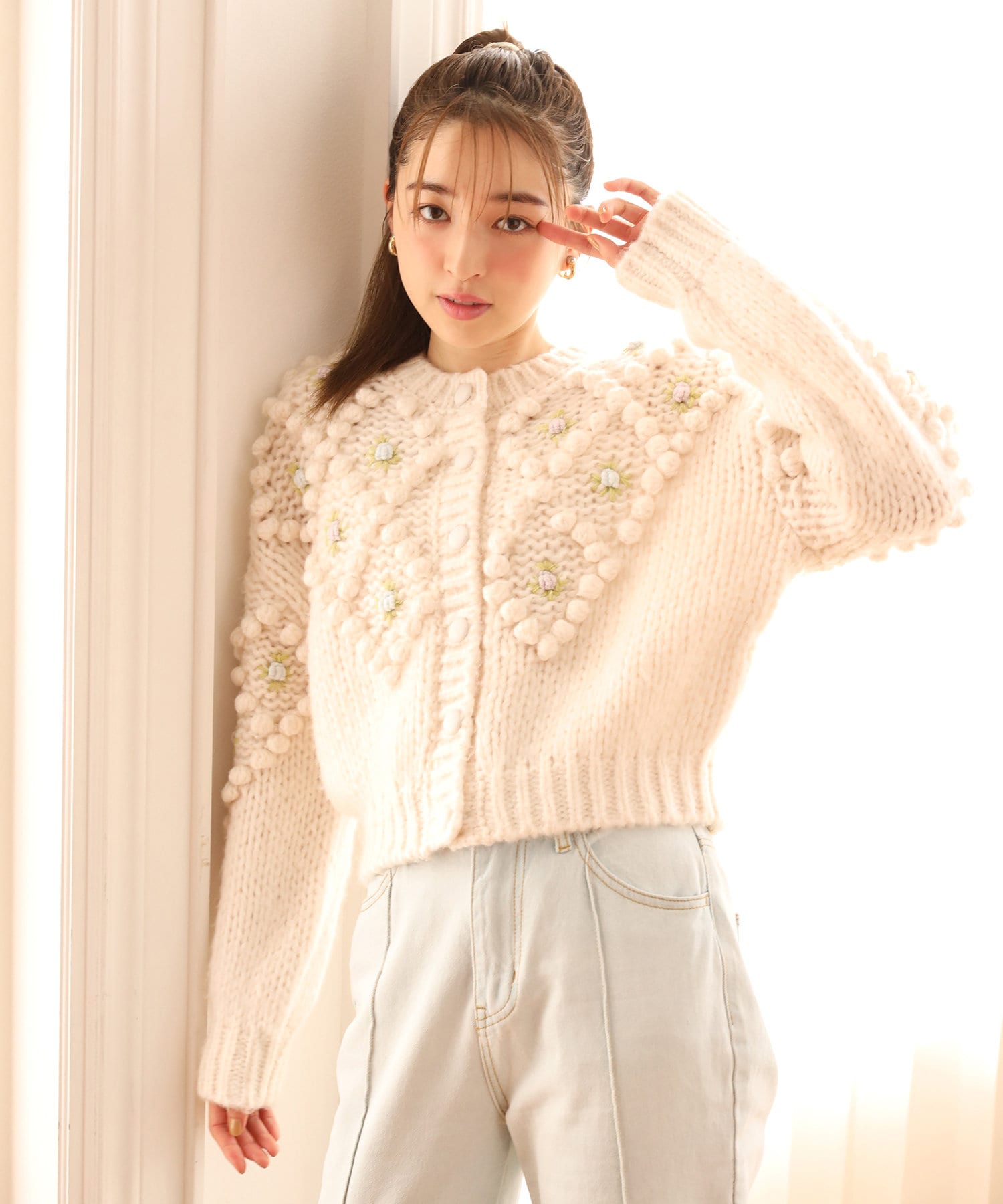 世界一かわいい刺しゅうカーディガン One After Another Nice Claup ワンアフターアナザー ナイスクラップ レディース Pal Closet パルクローゼット パルグループ公式ファッション通販サイト