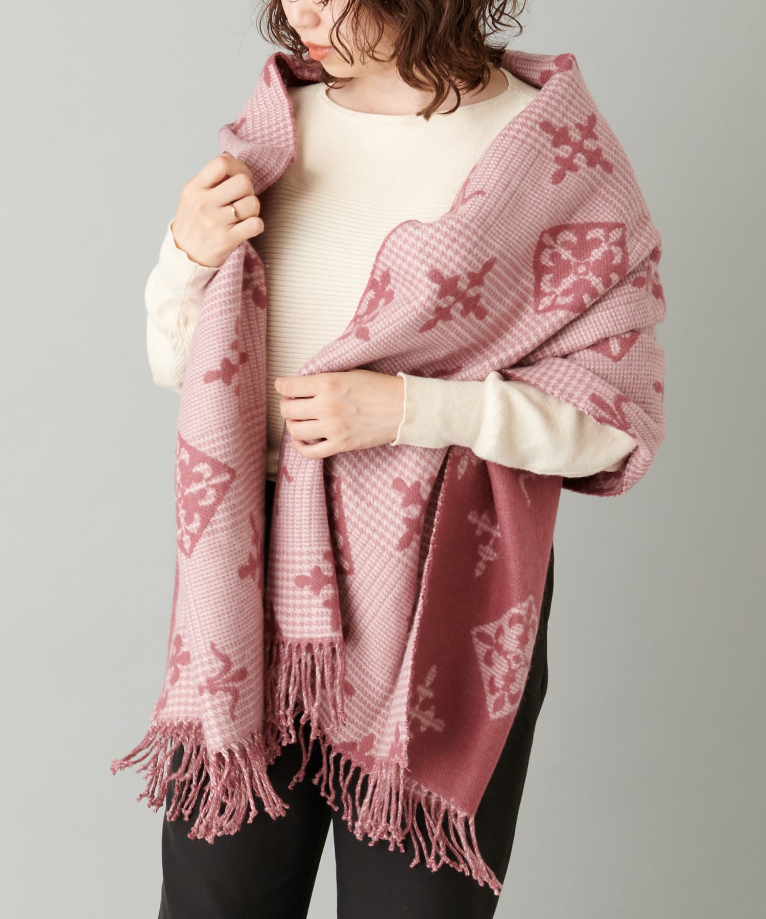 モノグラムチェックストール Daily Russet デイリー ラシット レディース Pal Closet パルクローゼット パルグループ公式ファッション通販サイト