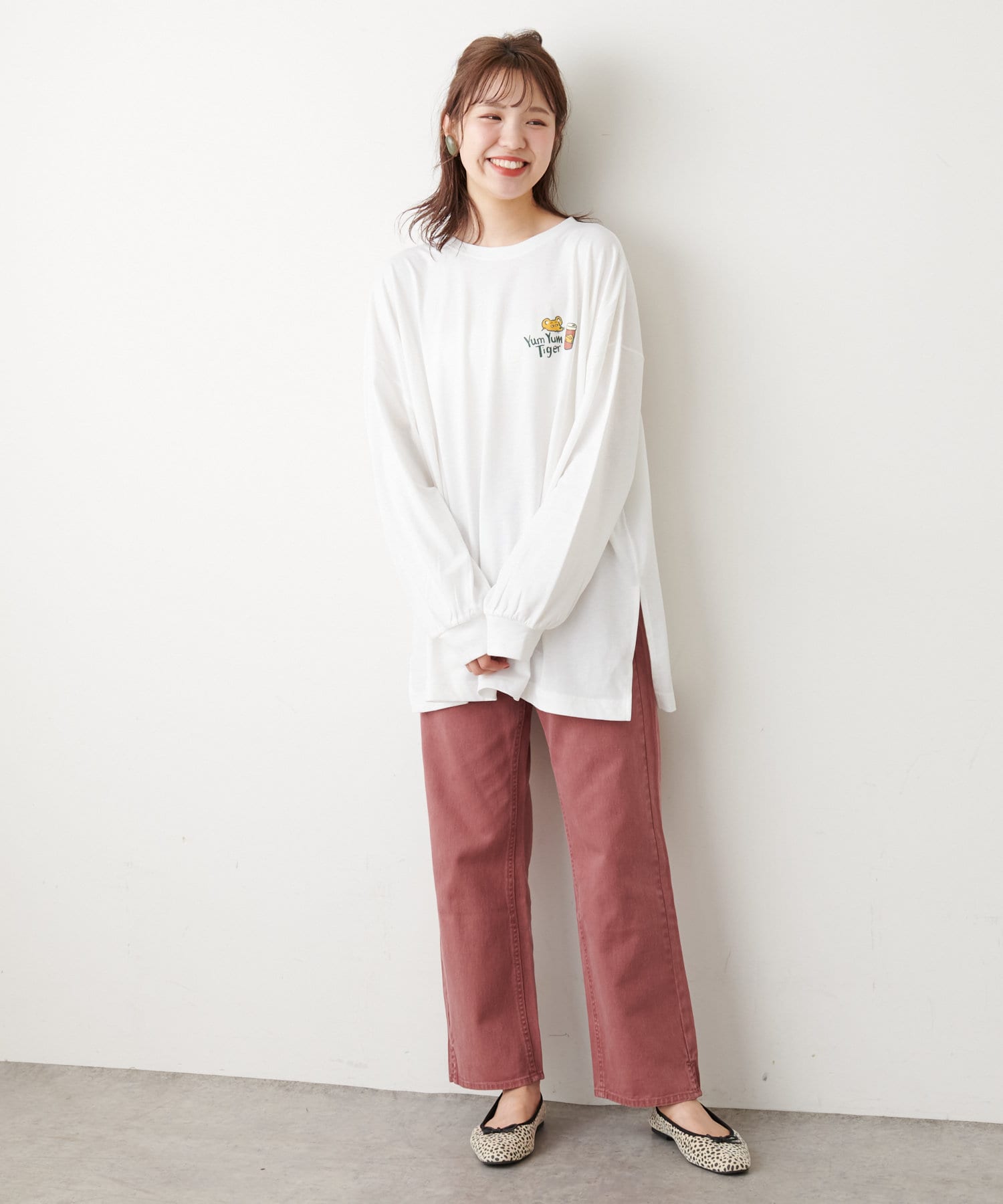 くいしんぼうタイガーpt ロンT | NICE CLAUP / OLIVE des