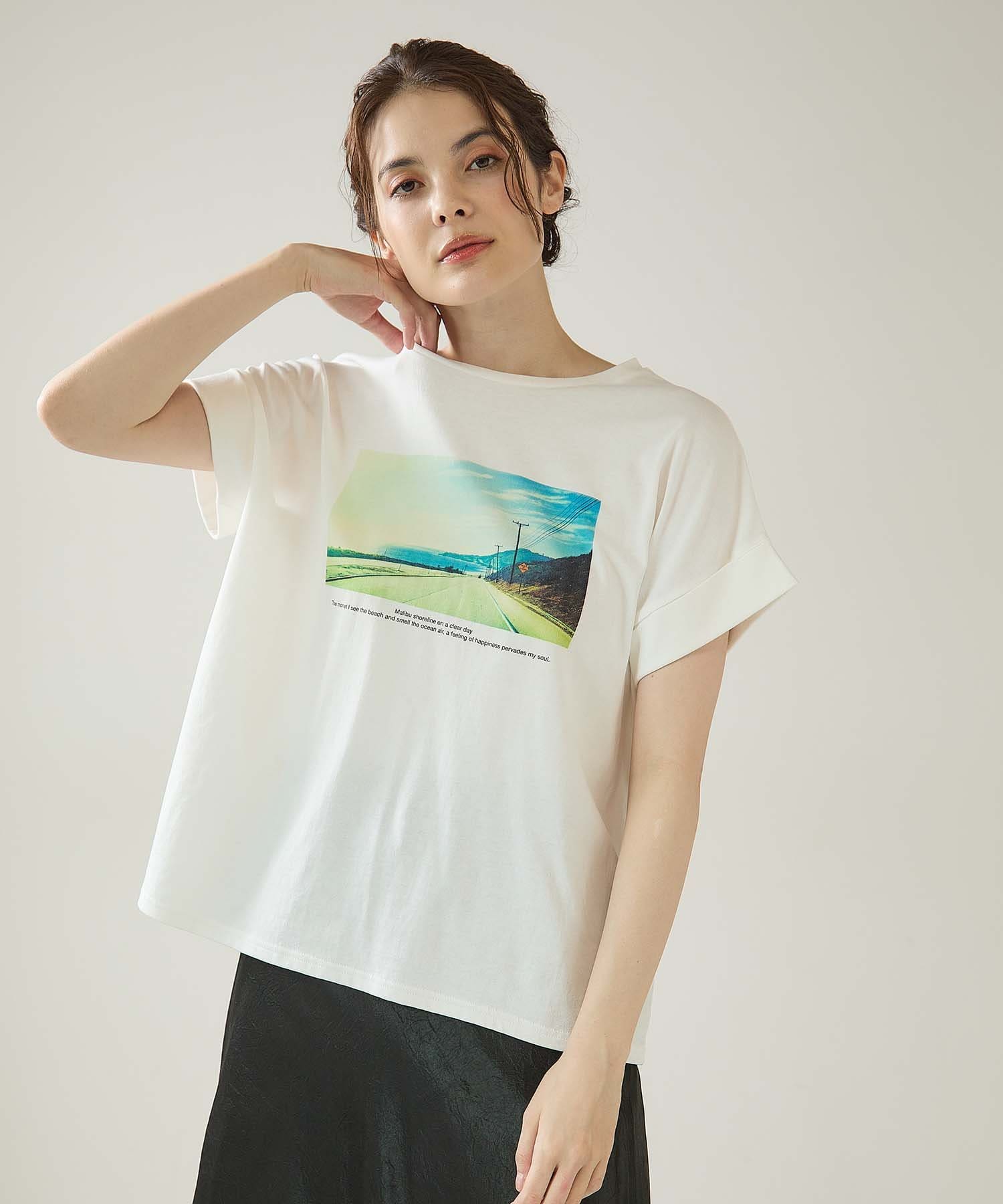 ターンアップフォトtシャツ Ouvrage Classe ウヴラージュクラス レディース Pal Closet パルクローゼット パルグループ公式ファッション通販サイト