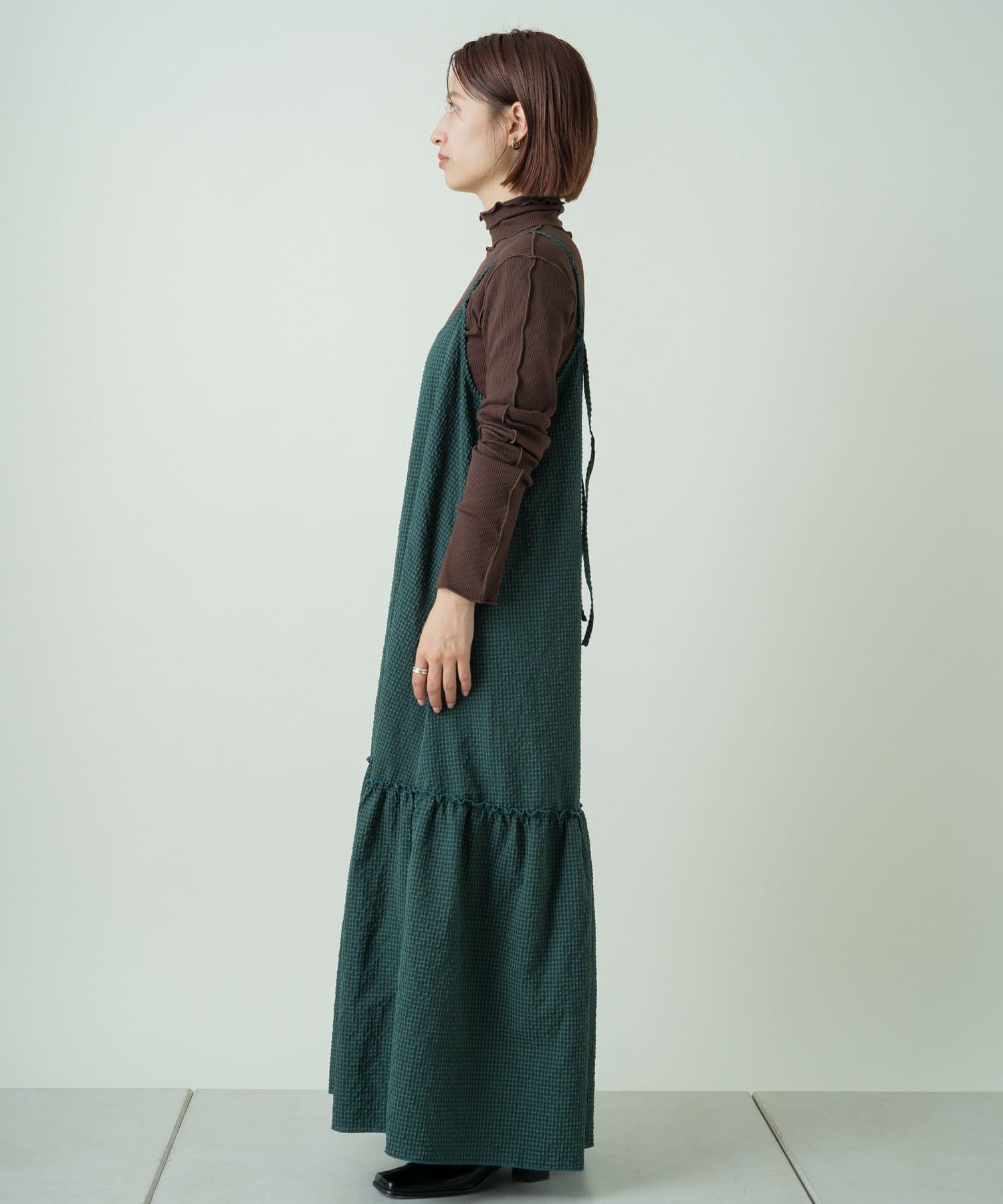 ギンガムサッカーティアードキャミワンピース Kastane カスタネ レディース Pal Closet パルクローゼット パルグループ公式ファッション通販サイト