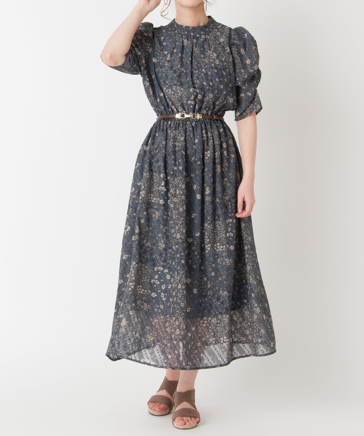 ドビー花柄プチハイパワショルワンピース Olive Des Olive Outlet オリーブ デ オリーブ アウトレット レディース Pal Closet パルクローゼット パルグループ公式ファッション通販サイト