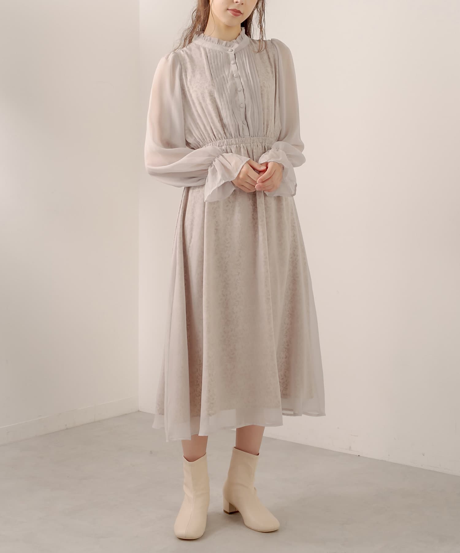 2枚重ねフリルカラーピンタックワンピース Olive Des Olive オリーブ デ オリーブ レディース Pal Closet パルクローゼット パルグループ公式ファッション通販サイト