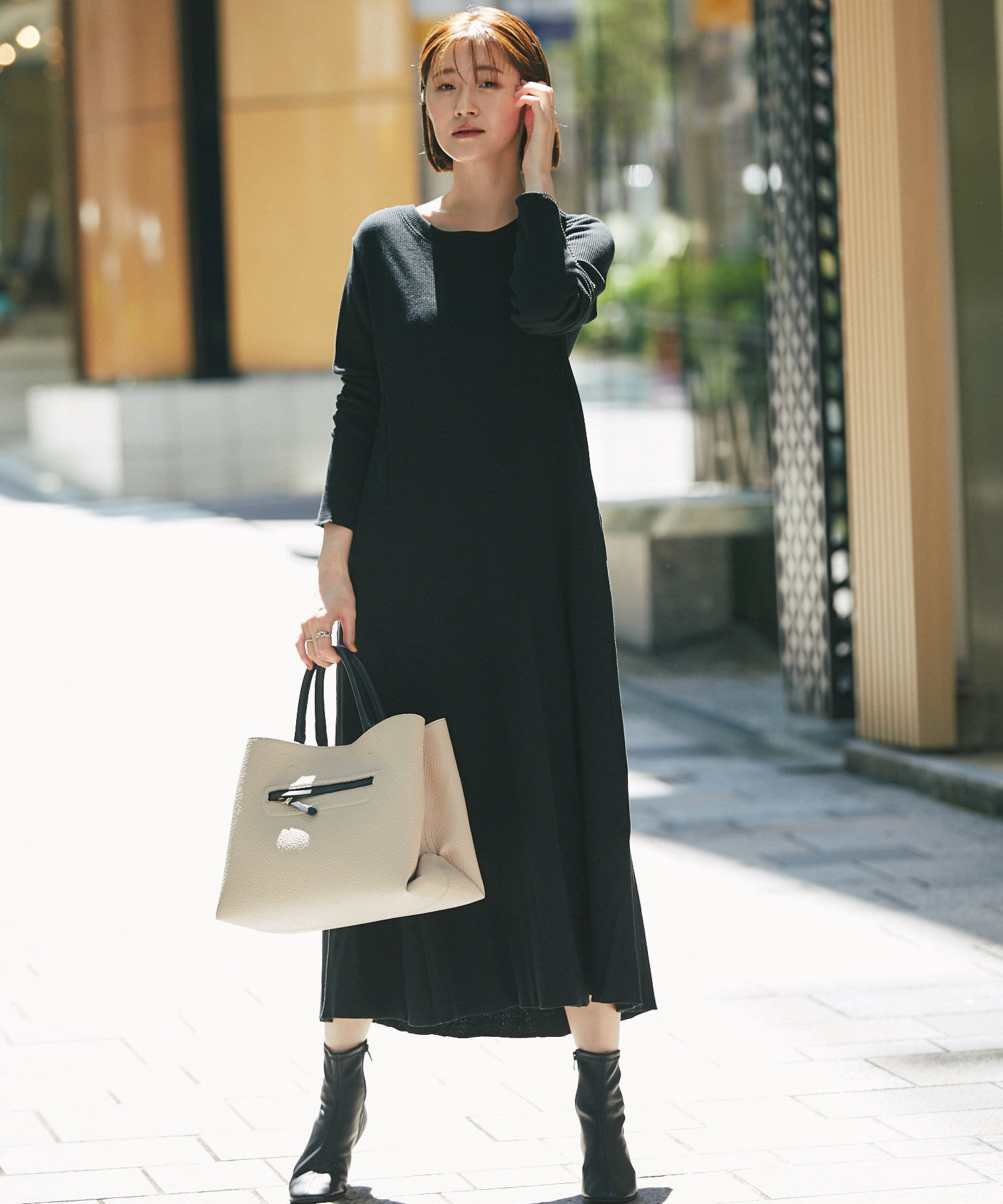 主役級アイテム ワッフルフレアロングワンピース Un Dix Cors アンディコール レディース Pal Closet パルクローゼット パルグループ公式ファッション通販サイト