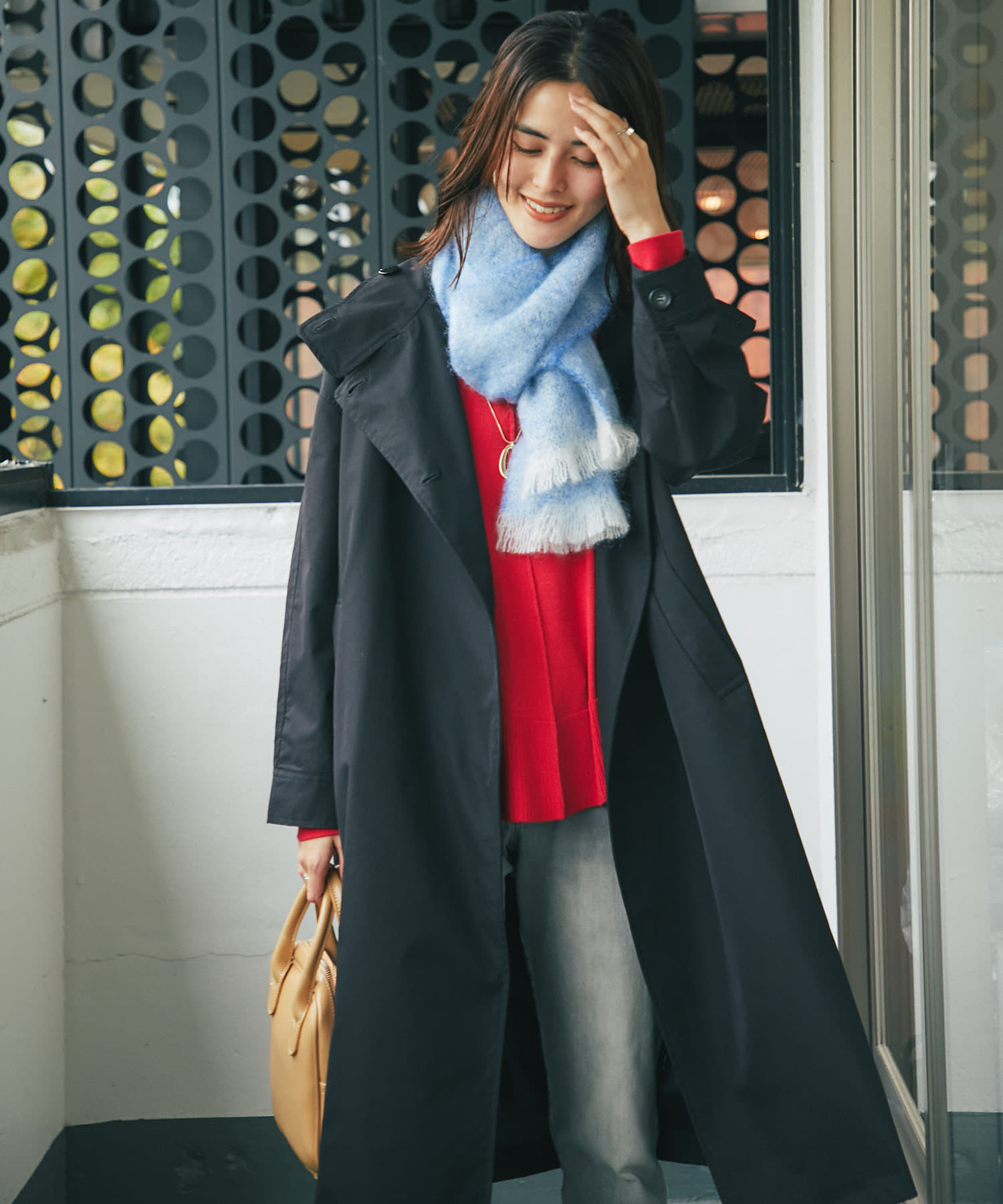 程よいハリで上品な素材感 高密度クロススタンドコート Un Dix Cors アンディコール レディース Pal Closet パルクローゼット パルグループ公式ファッション通販サイト