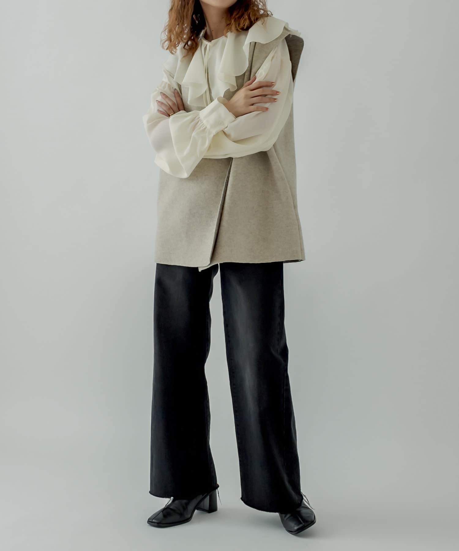 mystic ベルト付起毛ジレ - schloss-freiland.at