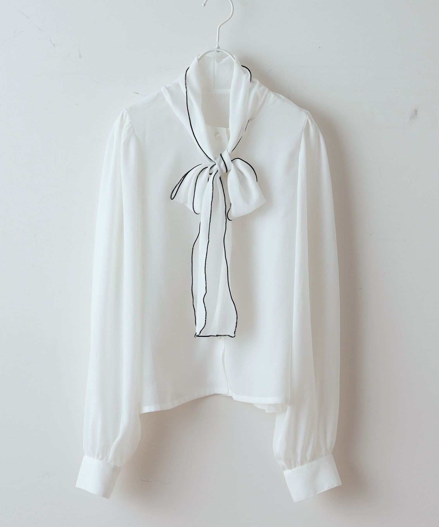 シフォンジョーゼット ボウタイブラウス | NICE CLAUP OUTLET(ナイ 