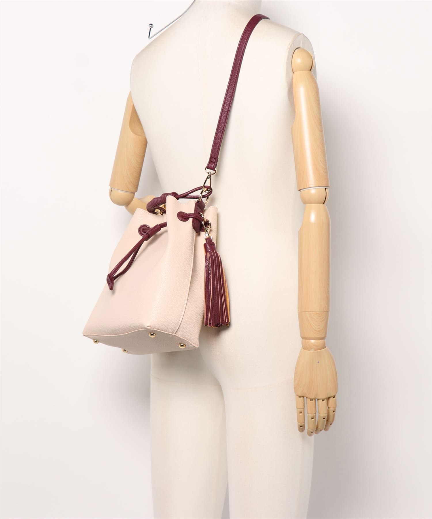 natural couture(ナチュラルクチュール) 巻きハンドルドロストショルダーバッグ