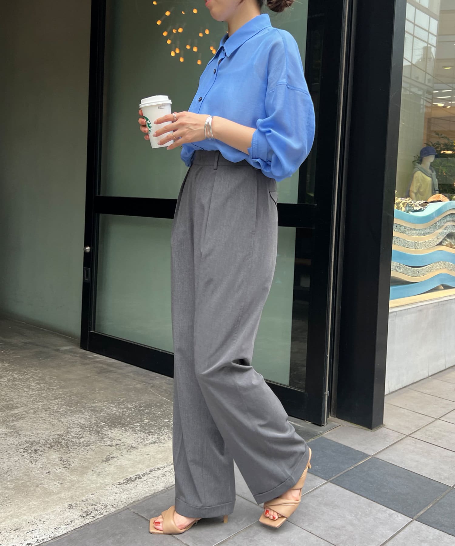 IRENE Check Wide Trousers パンツ アイレネ pcprym.cl