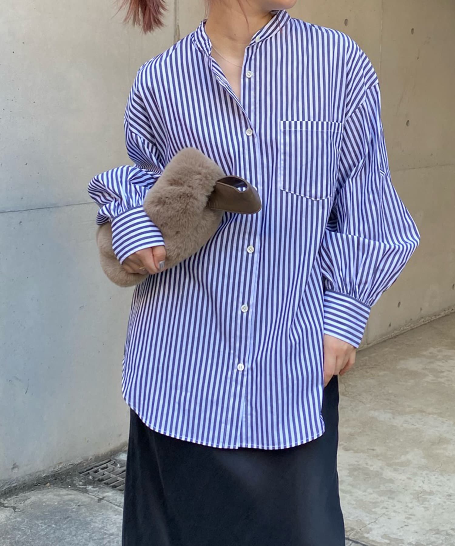Web限定 ストライプシャツ Doudou ドゥドゥ レディース Pal Closet パルクローゼット パルグループ公式ファッション通販サイト
