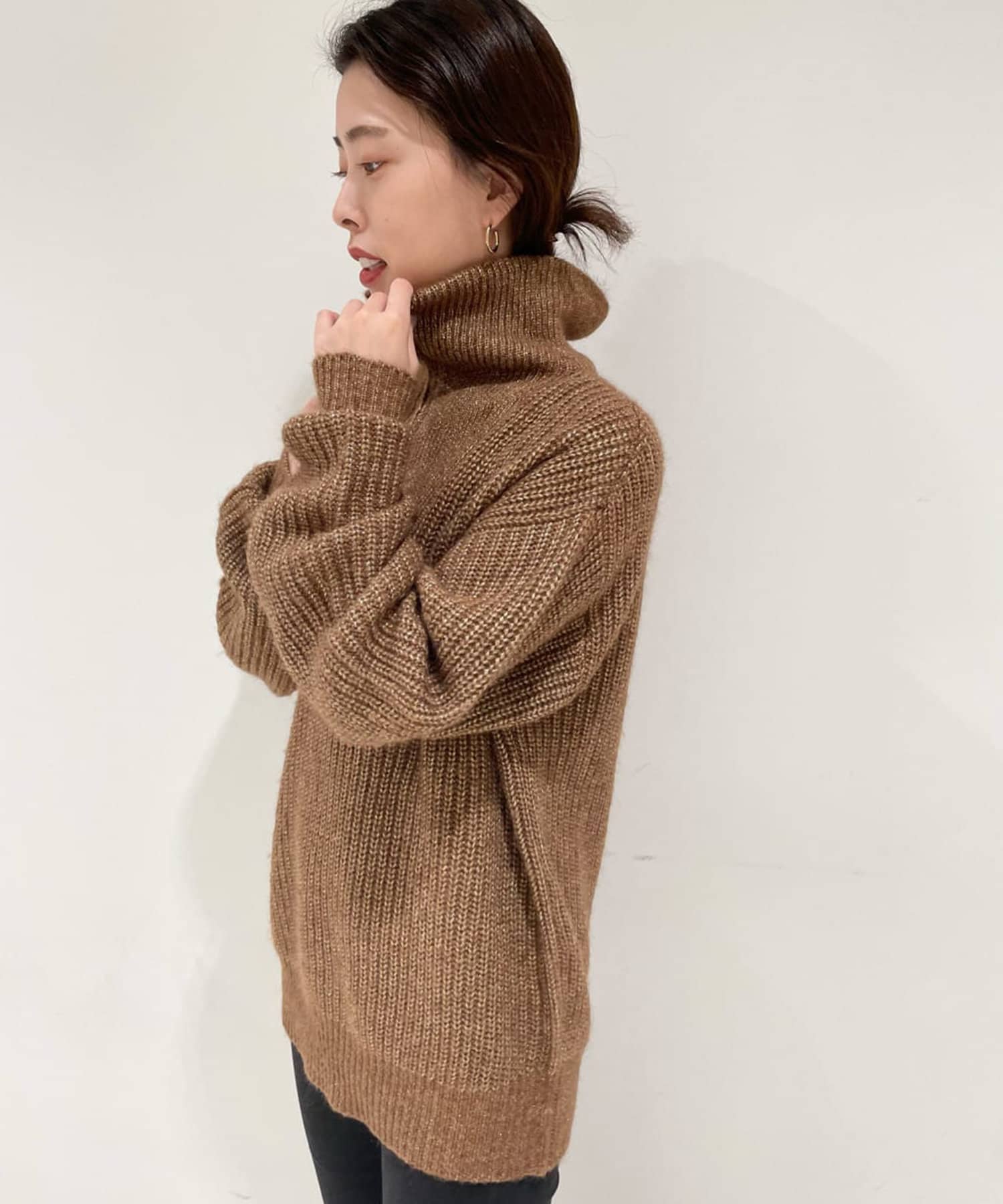 ラメ糸ZIPニットプルオーバー | SHENERY(シーナリー)レディース | PAL ...