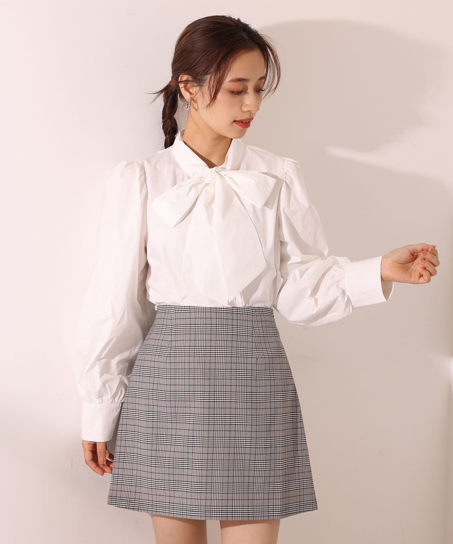 前後2wayボウタイブラウス One After Another Nice Claup ワンアフターアナザー ナイスクラップ レディース Pal Closet パルクローゼット パルグループ公式ファッション通販サイト