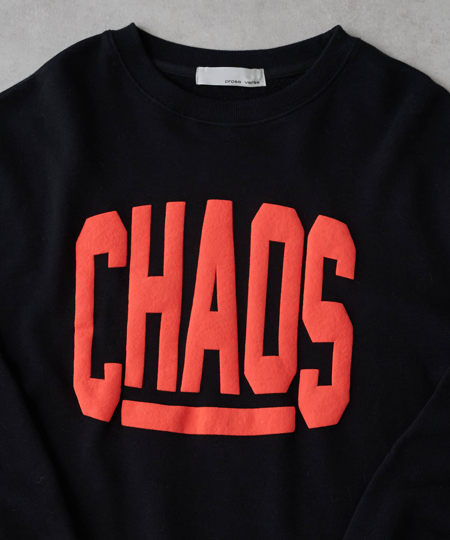 prose verse(プロズヴェール) CHAOS発泡プリントショートスウェット