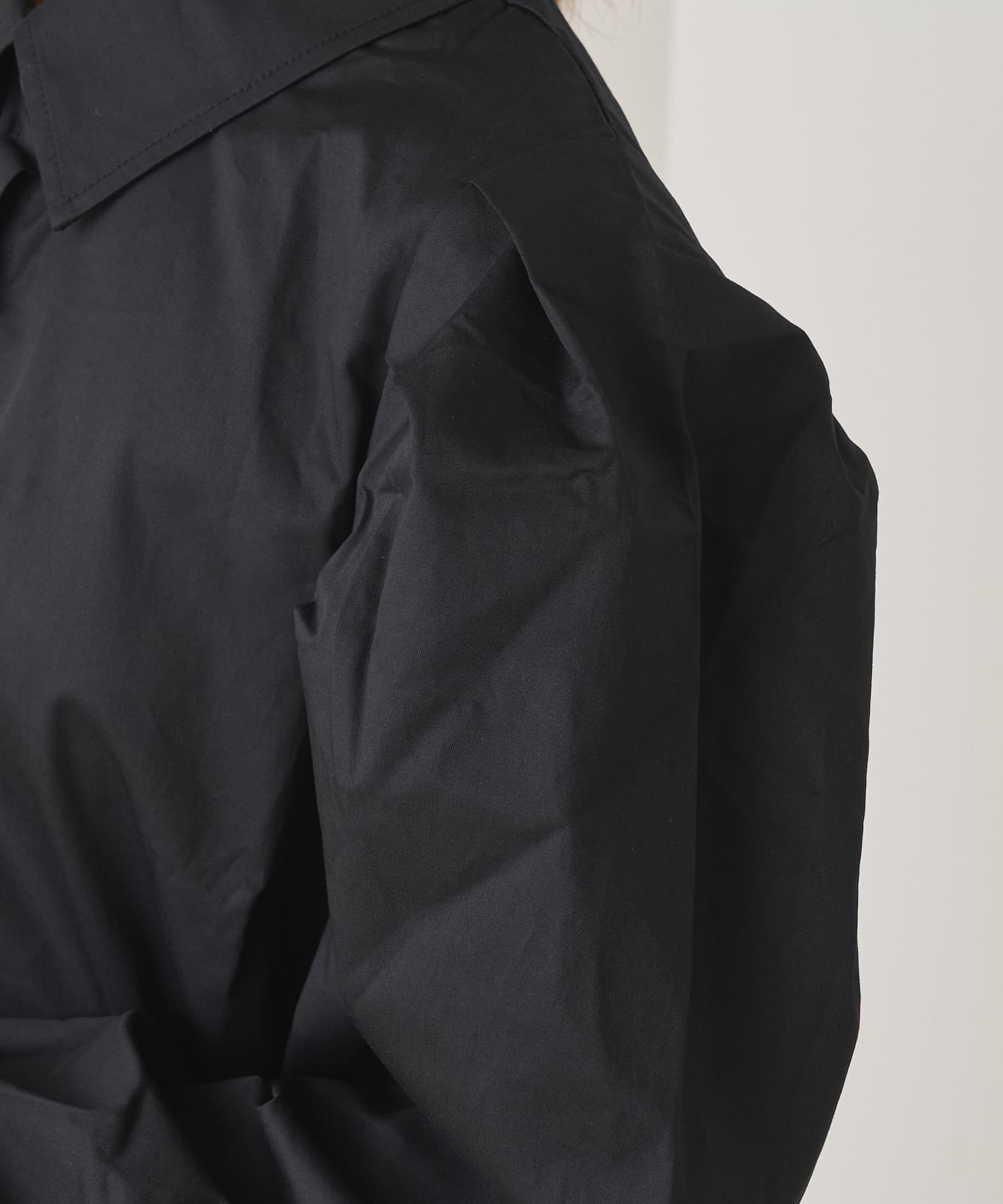 NICE CLAUP / OLIVE des OLIVE OUTLET(ナイスクラップ  / オリーブ デ オリーブ アウトレット) 袖ボリューム 絞りシャツコート