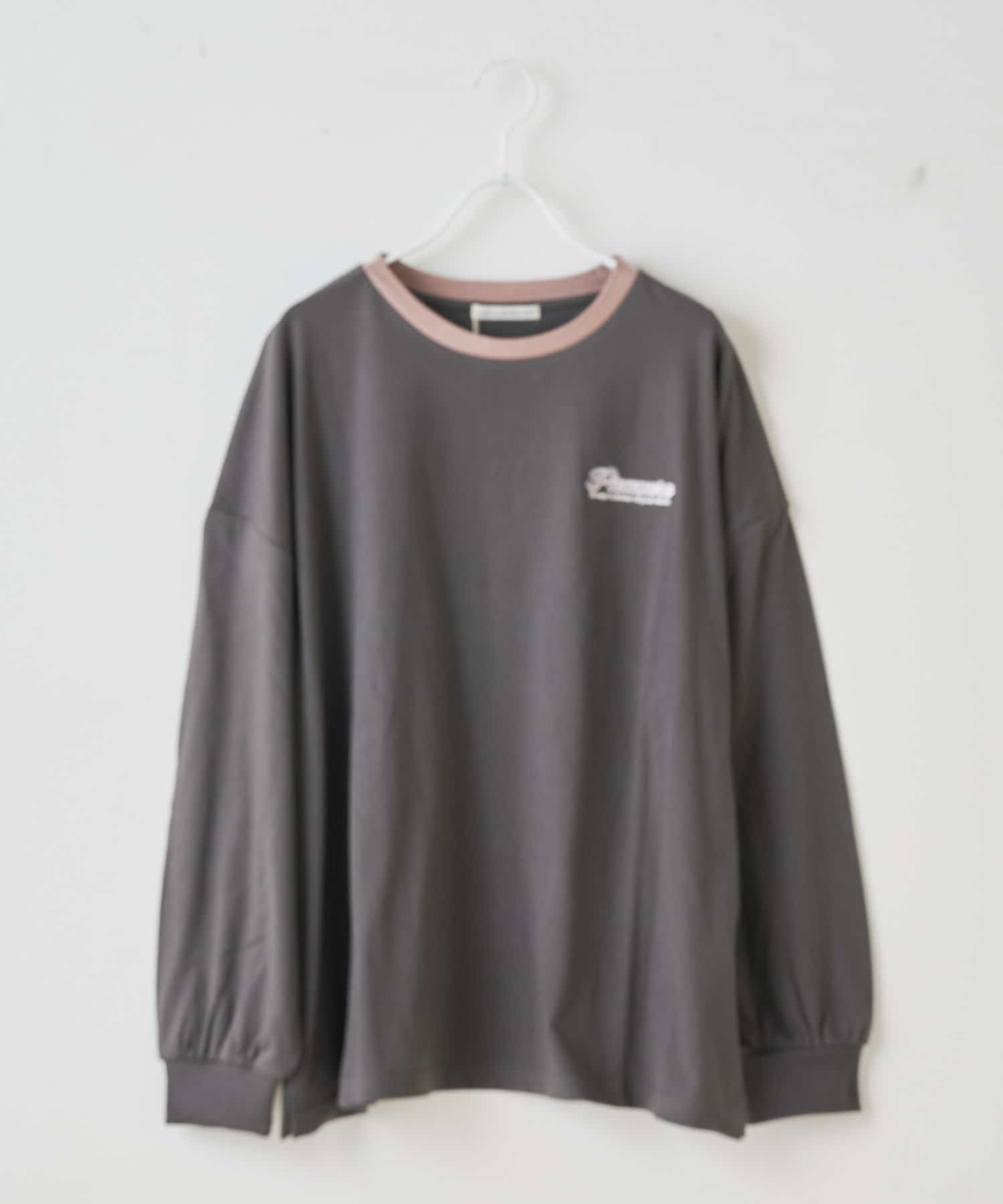 NICE CLAUP / OLIVE des OLIVE OUTLET(ナイスクラップ  / オリーブ デ オリーブ アウトレット) 配色　楕円ロゴ　ロンＴ