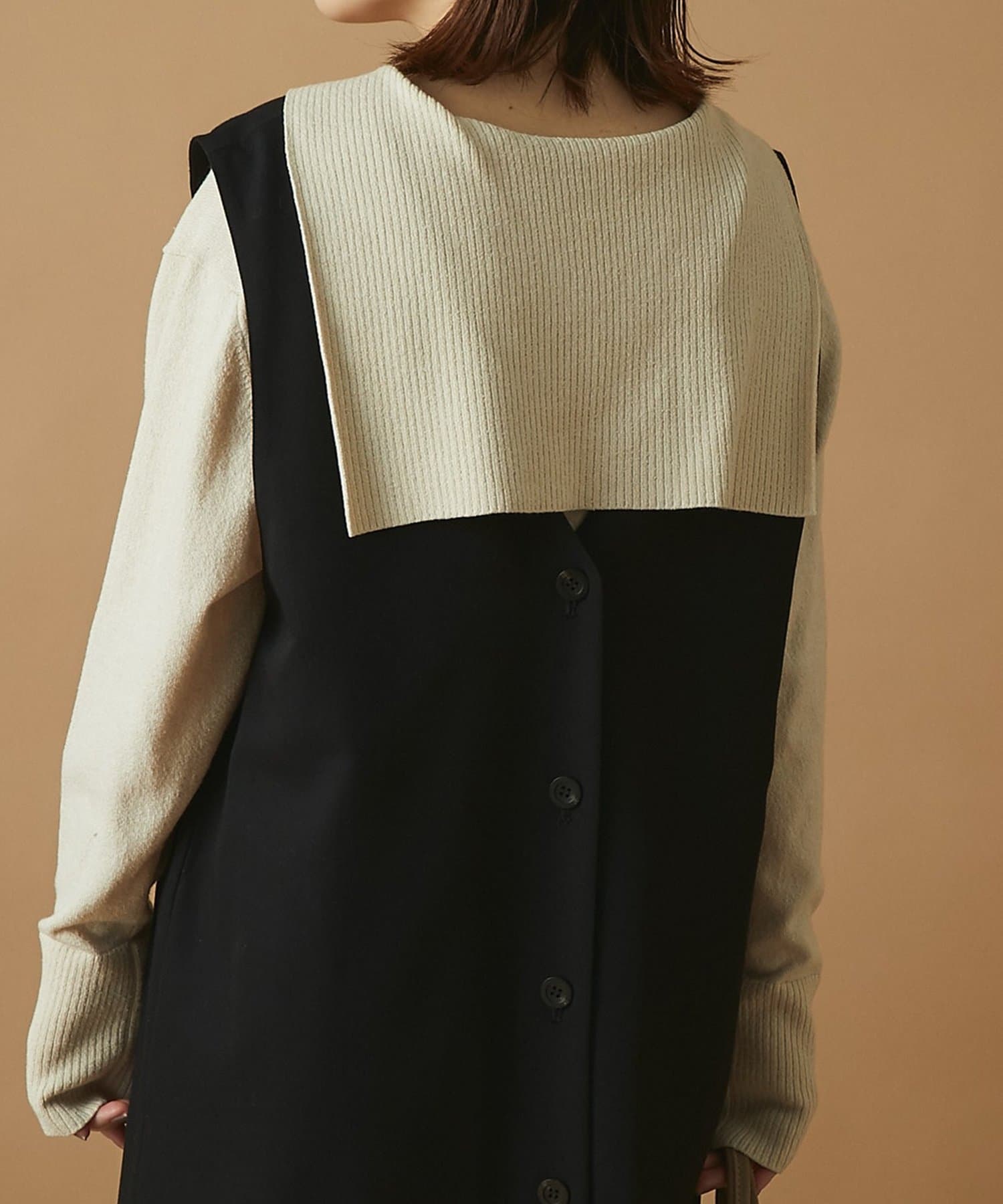 un dix cors(アンディコール) 【遊び心あるデザイン】セーラーカラーニット