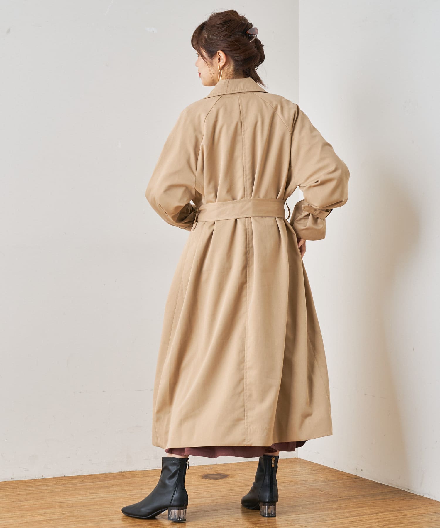 袖パフ トレンチコート | NICE CLAUP / OLIVE des OLIVE OUTLET