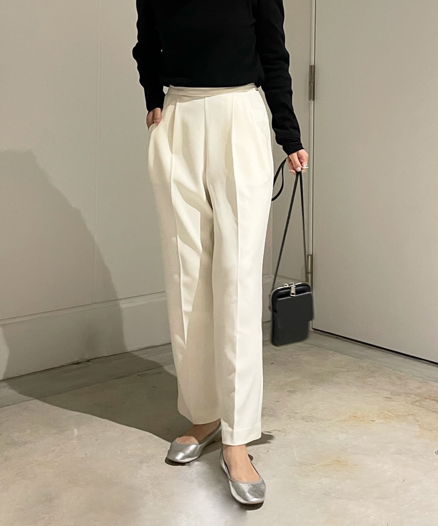 ソフトテーパードタックパンツ Doudou ドゥドゥ レディース Pal Closet パルクローゼット パルグループ公式ファッション通販サイト