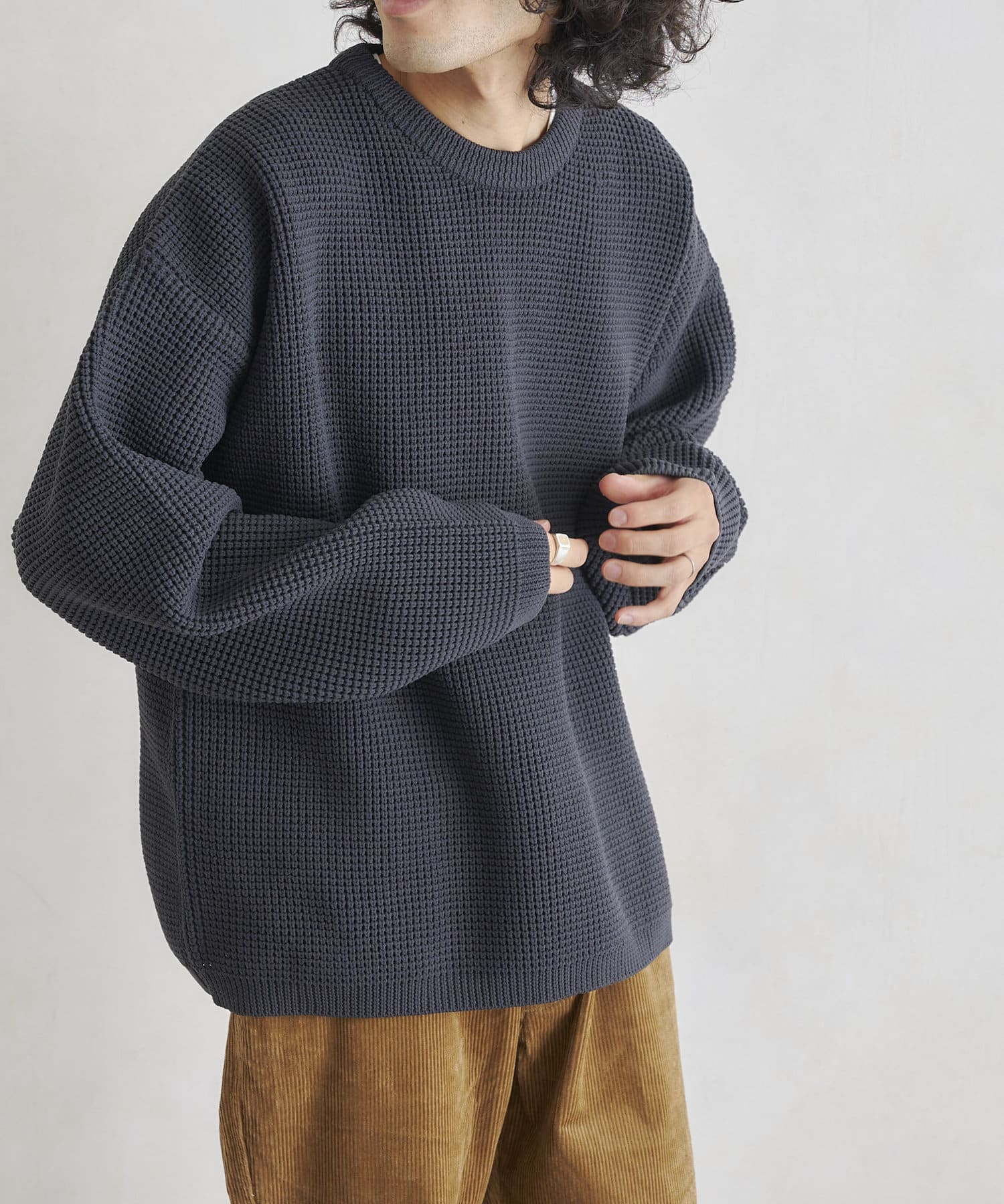 エステルワッフルプルオーバー Cpcm シーピーシーエム メンズ Pal Closet パルクローゼット パルグループ公式ファッション通販サイト