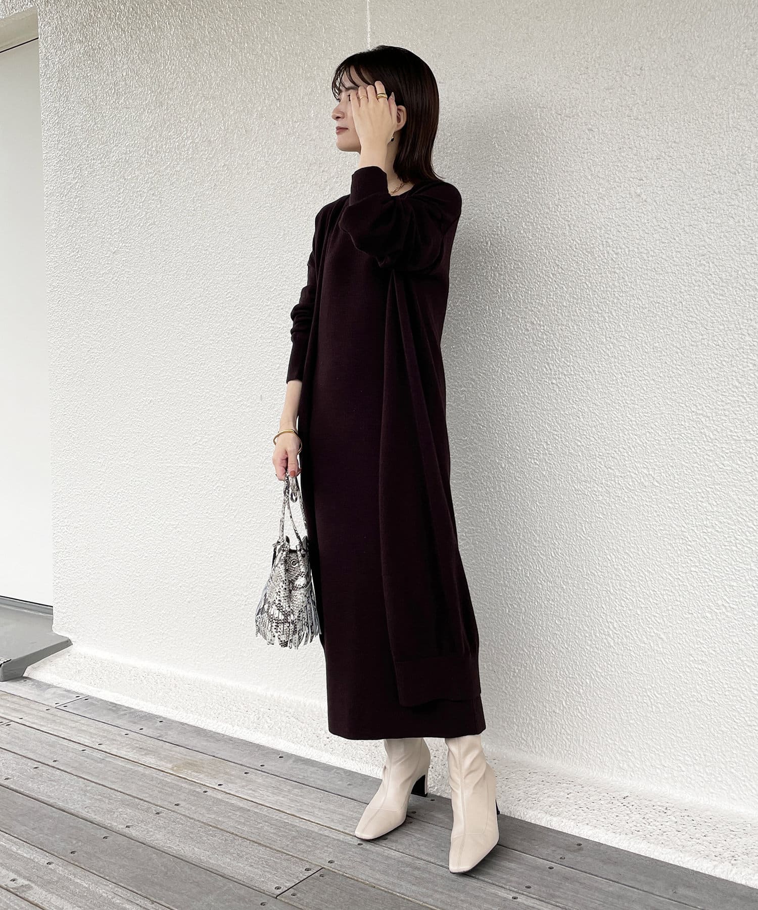 Odore オドル アンゴラニットセットワンピース Loungedress ラウンジドレス レディース Pal Closet パルクローゼット パルグループ公式ファッション通販サイト