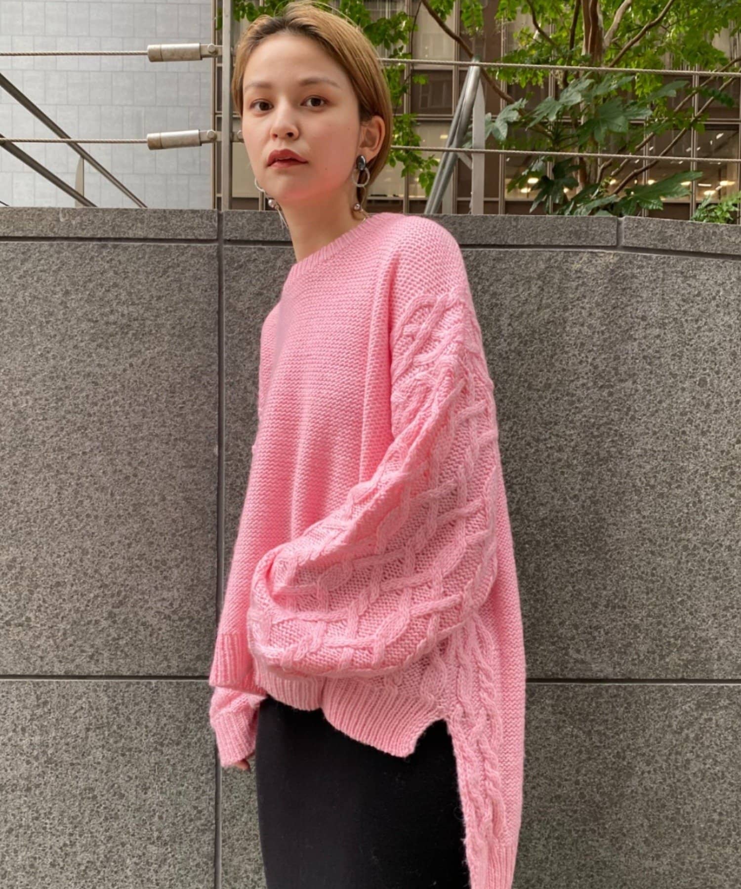 袖切り替えケーブルニット Web限定商品 Ciaopanic チャオパニック レディース Pal Closet パルクローゼット パルグループ公式ファッション通販サイト