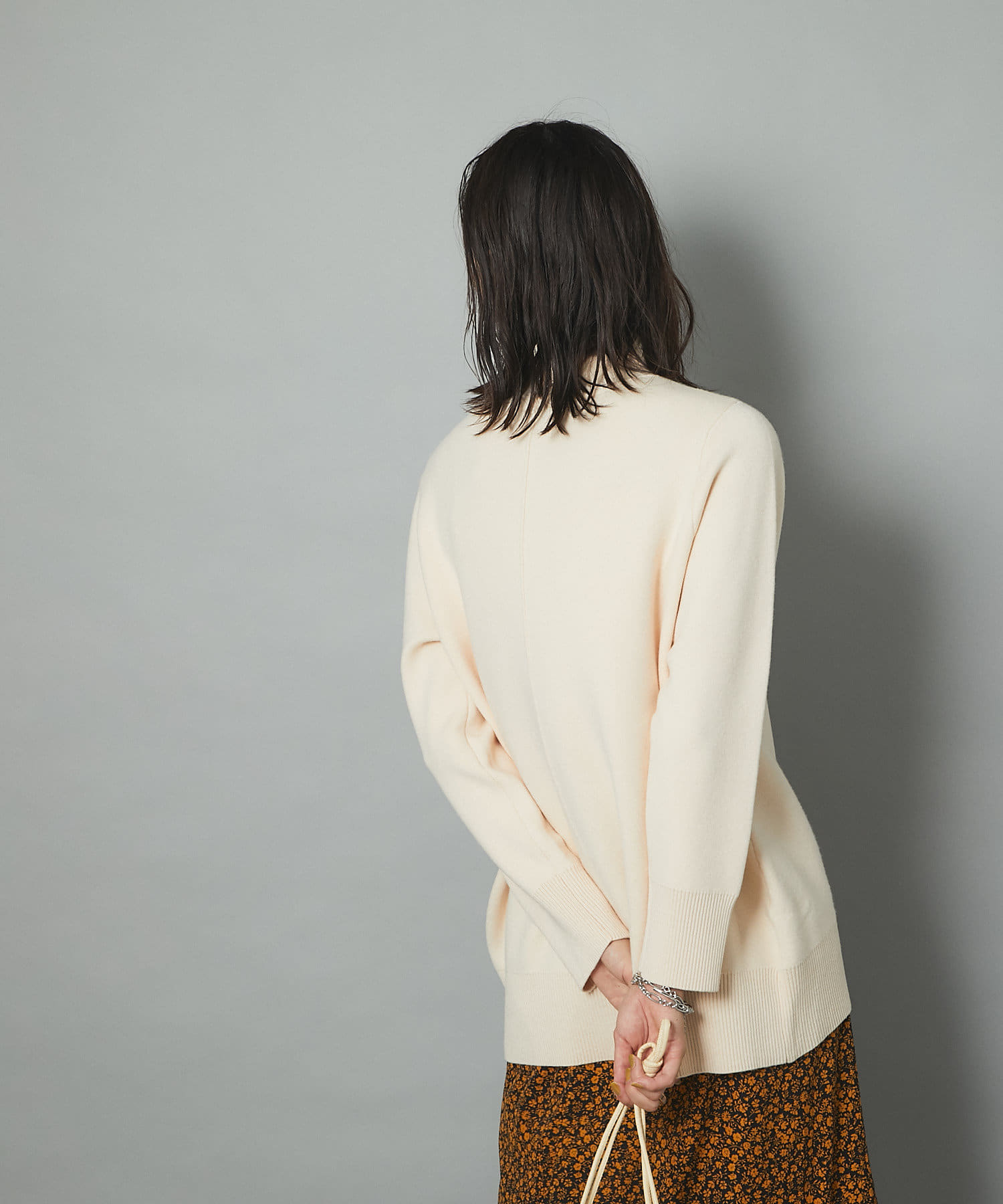 un dix cors(アンディコール) 【今年も人気！快適ニット】ダブルジャガードハイネックニット