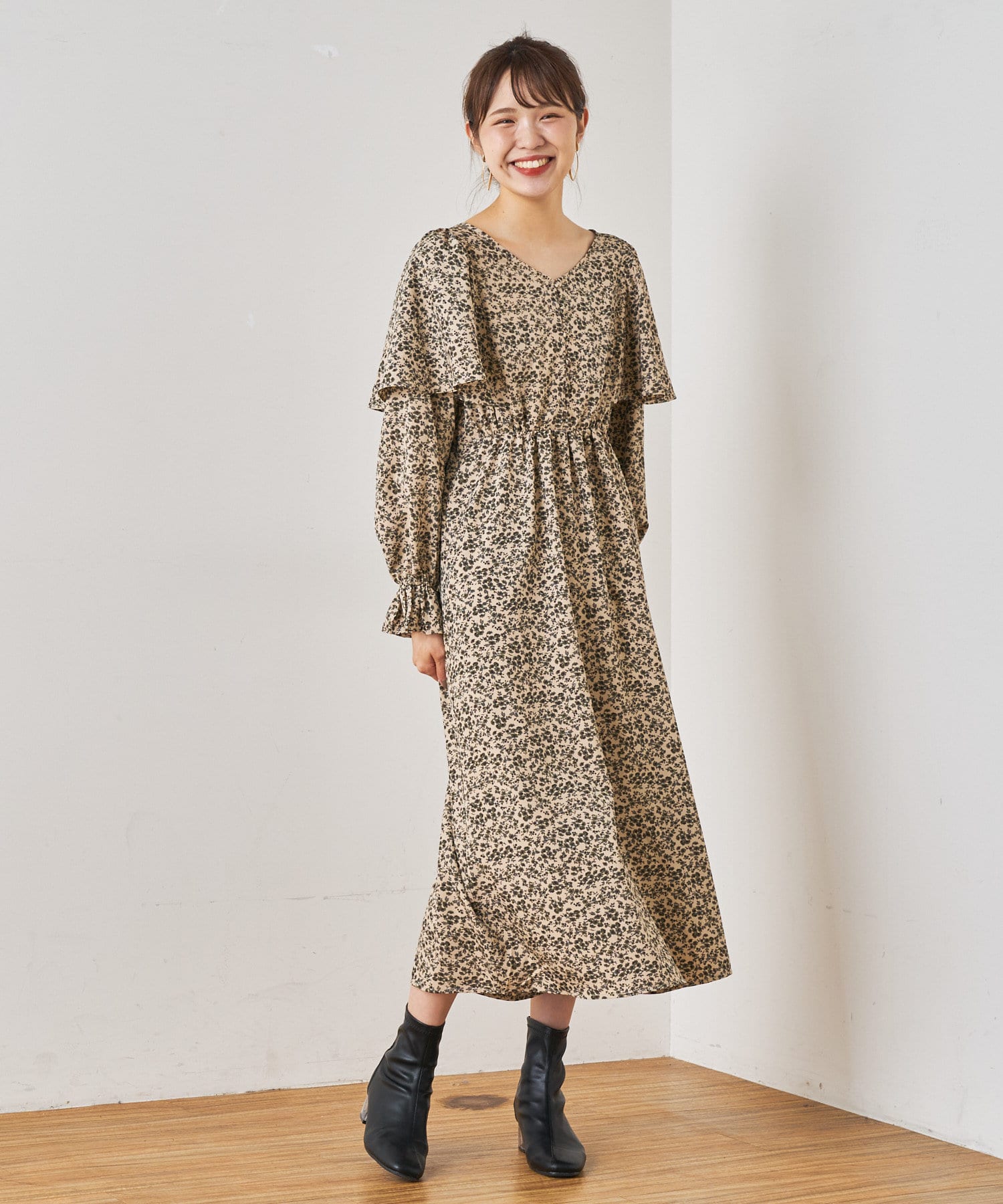 花柄ワンピース Nice Claup Outlet ナイスクラップ アウトレット レディース Pal Closet パルクローゼット パルグループ公式ファッション通販サイト