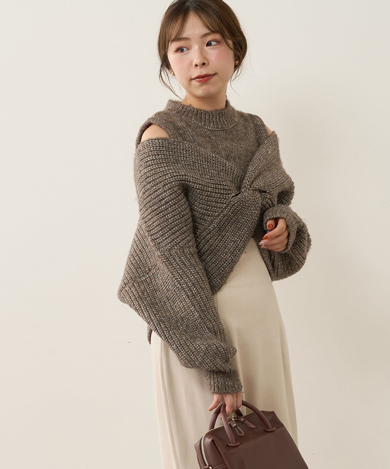 natural couture クロスニットアンサンブル