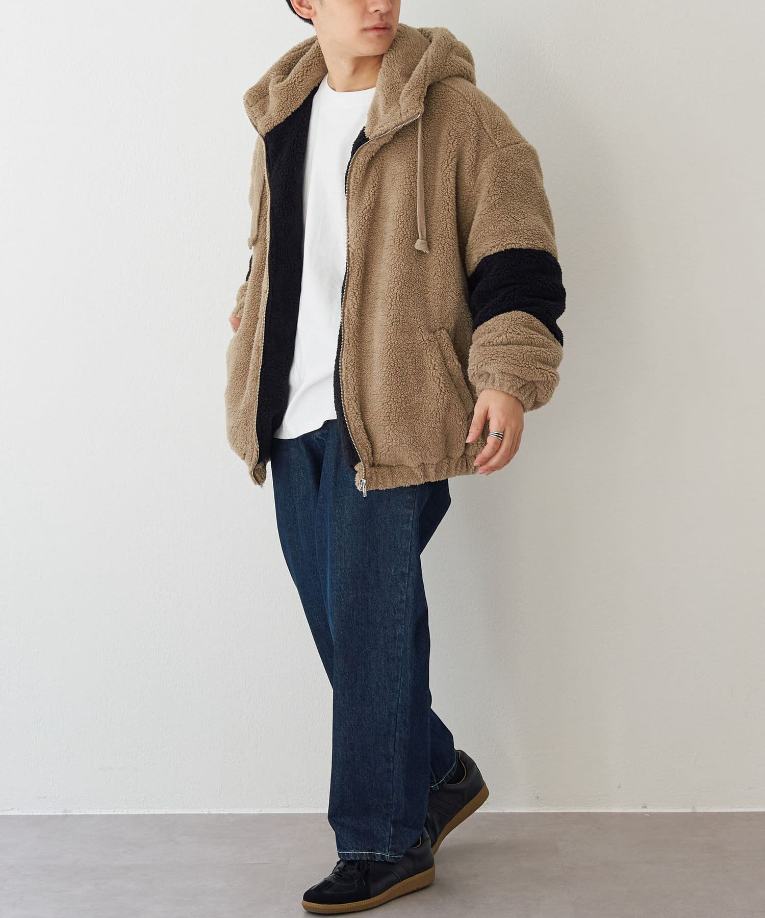 シャギーフリースフードzipブルゾン Discoat ディスコート メンズ Pal Closet パルクローゼット パルグループ公式ファッション通販サイト