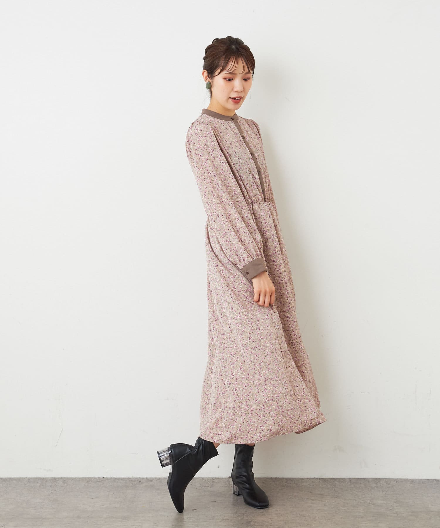 花柄ワンピース | NICE CLAUP / OLIVE des OLIVE OUTLET(ナイ