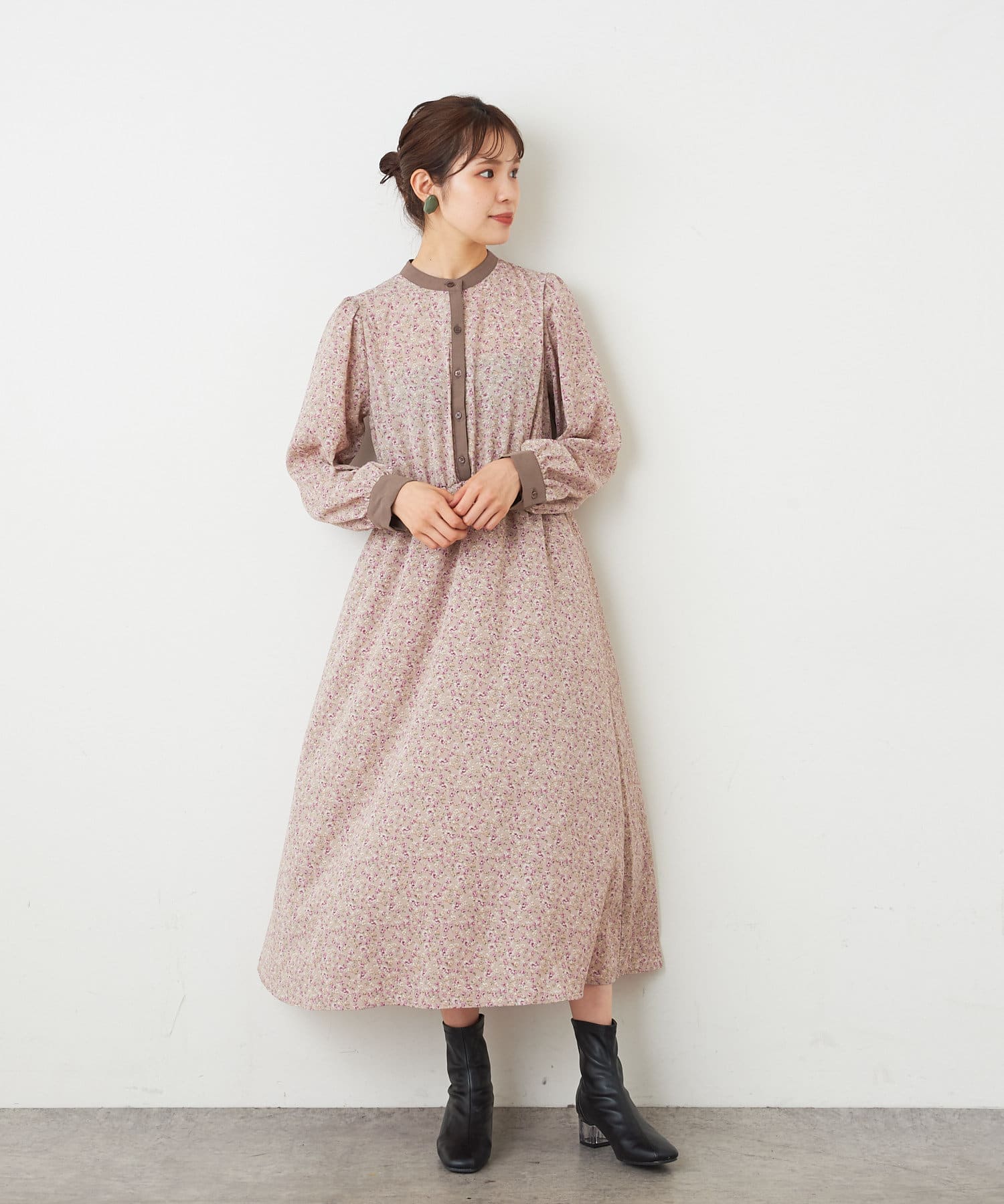 花柄ワンピース | NICE CLAUP / OLIVE des OLIVE OUTLET(ナイ