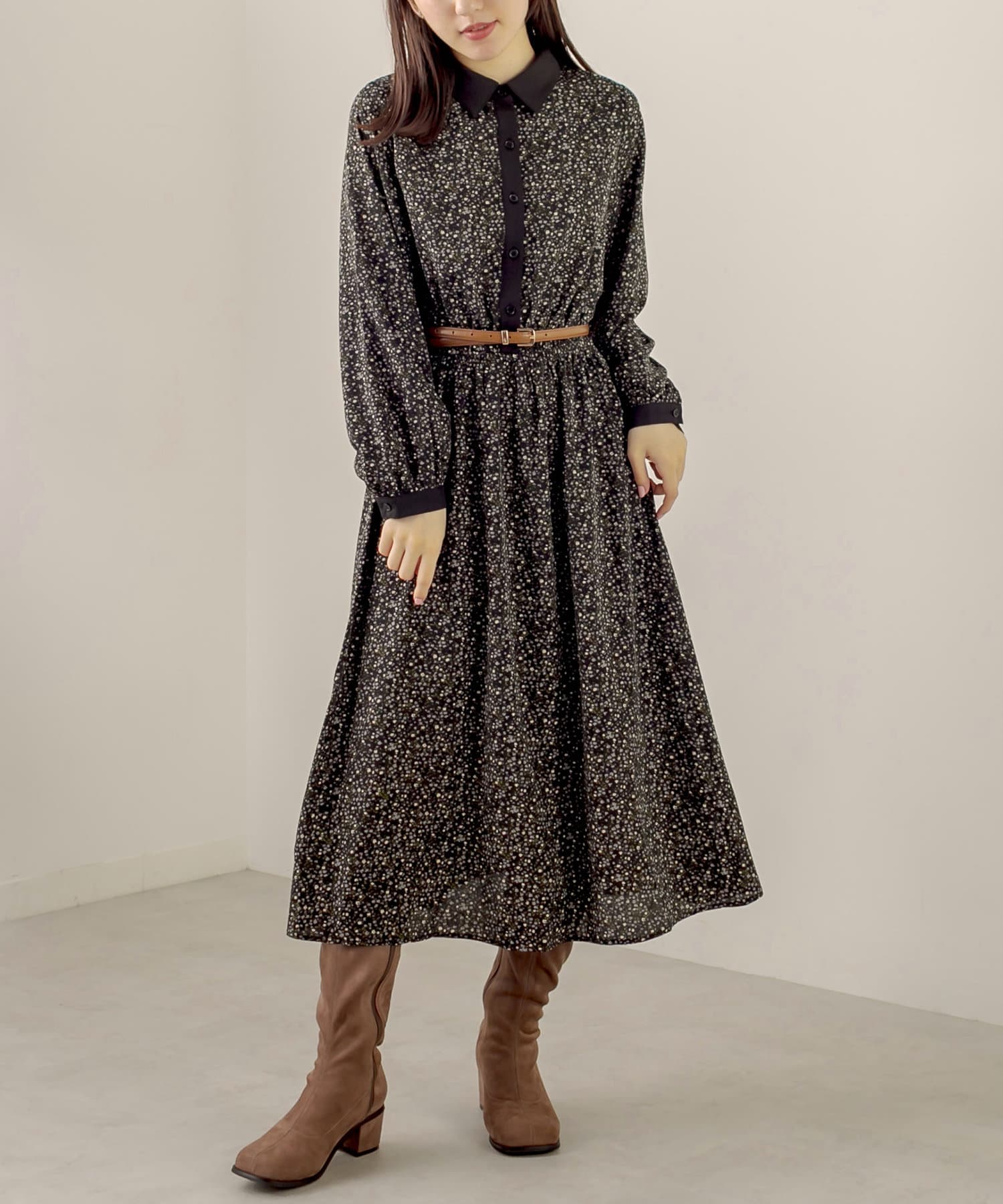 ベルト付クレリックシャツワンピース Olive Des Olive オリーブ デ オリーブ レディース Pal Closet パルクローゼット パルグループ公式ファッション通販サイト